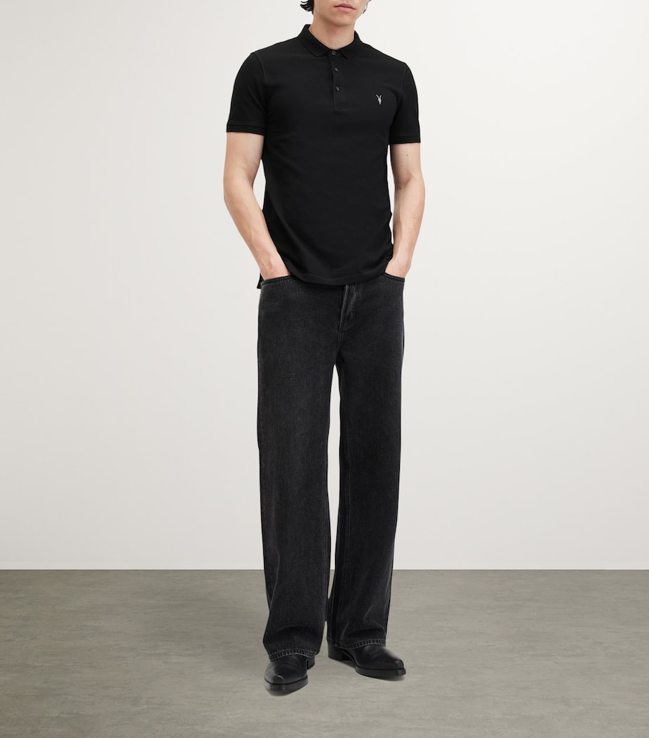 Organic Cotton Reform Polo Shirt BLACK Image 2