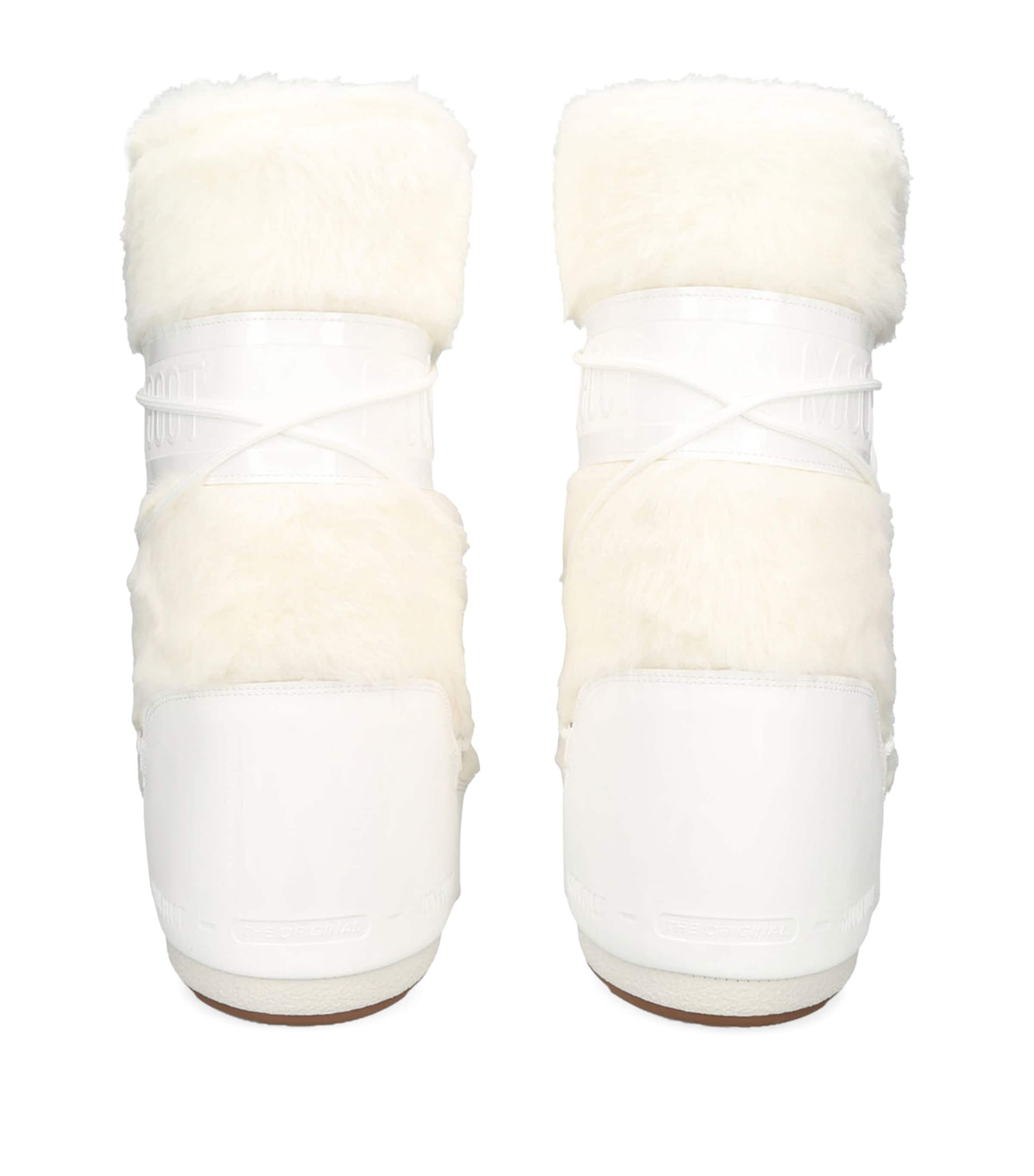 Faux Fur Icon Boots WHITE Image 2