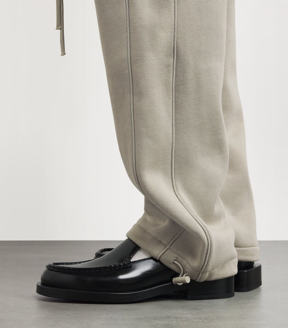 Cotton-Blend Open-Cuff Sweatpants ABBEY STONE Image 6