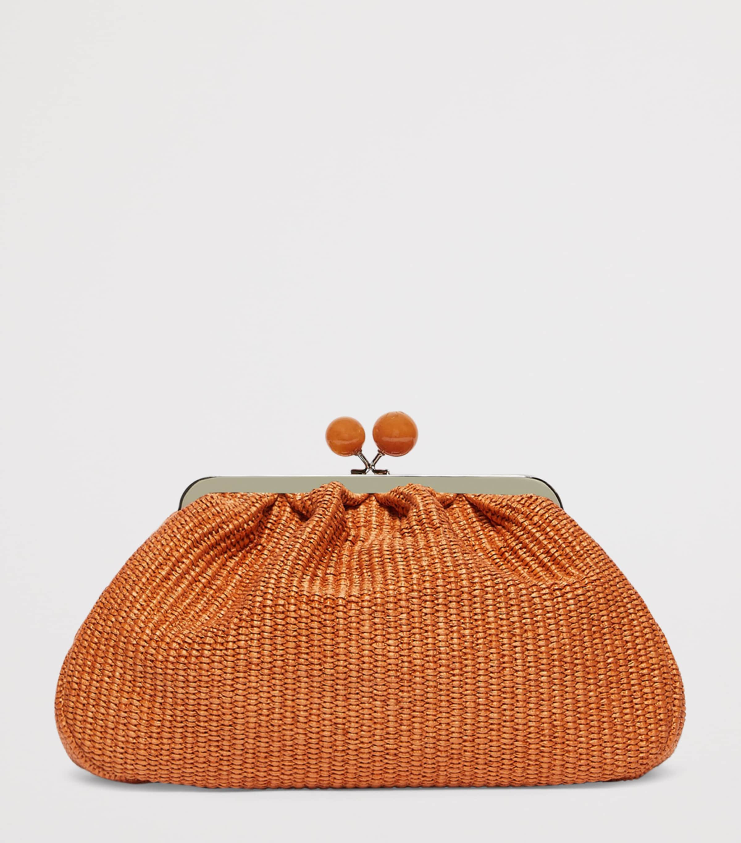 Weekend Max Mara Woven Pasticcino Clutch Bag Salmon Image 3