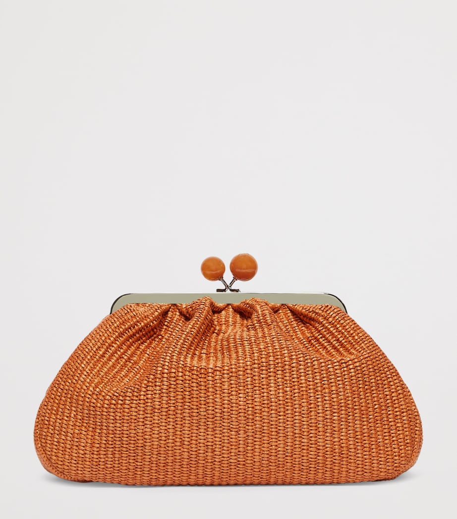 Weekend Max Mara Woven Pasticcino Clutch Bag Salmon Image 3