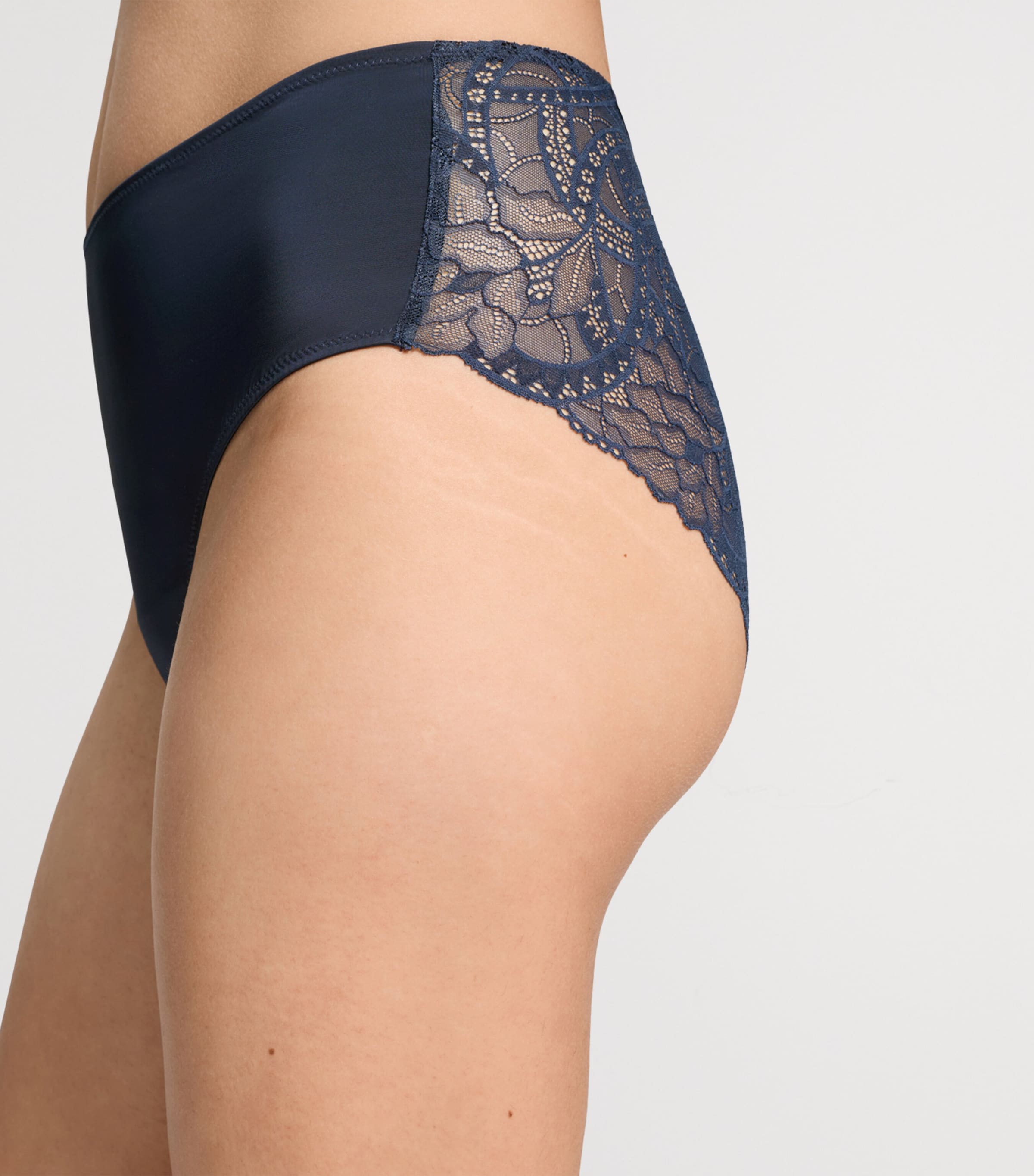 Hanro Womens Azelia Maxi Briefs Deep Navy Image 6