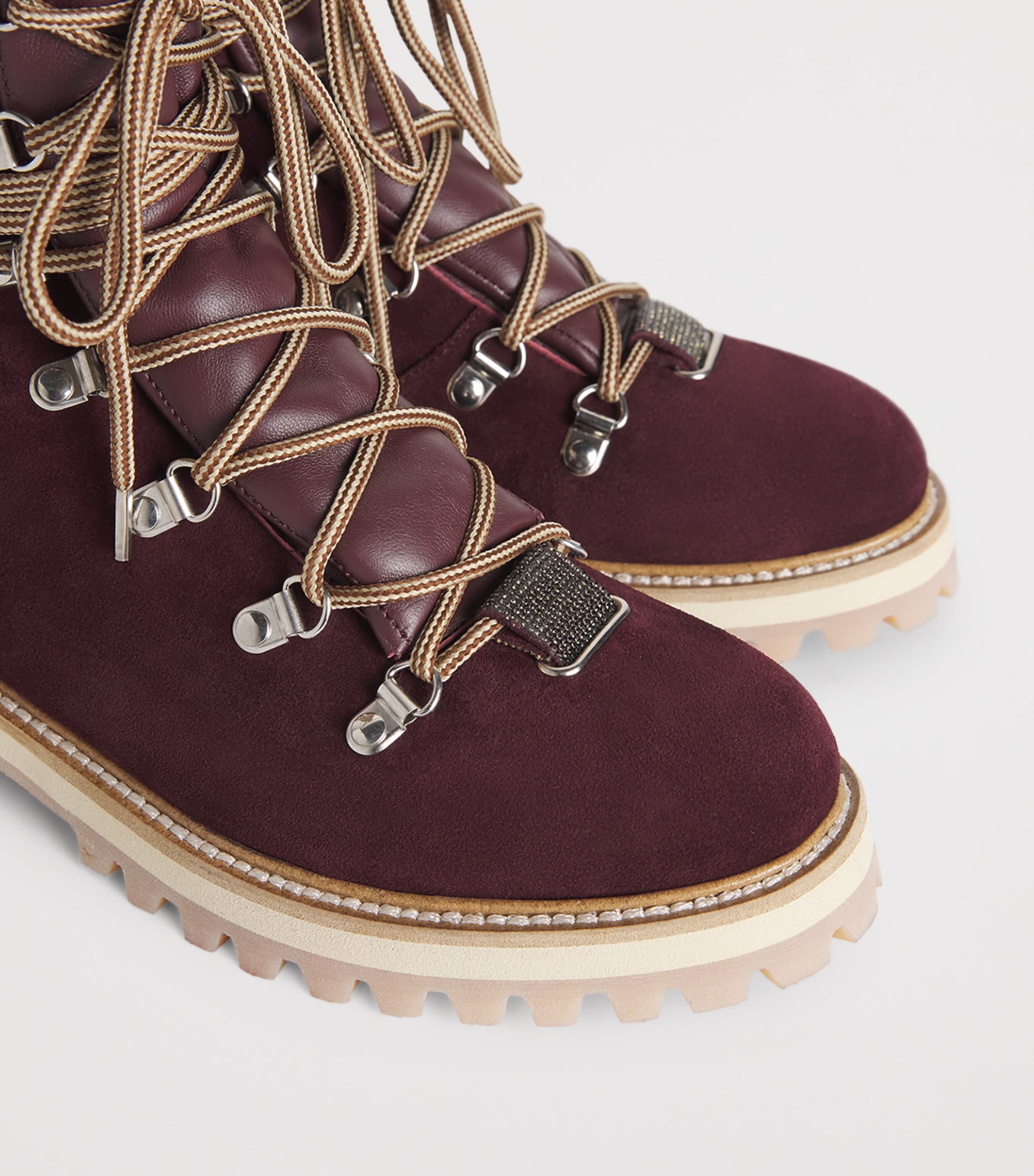 Suede Lace-Up Ankle Boots MOSTO Image 7