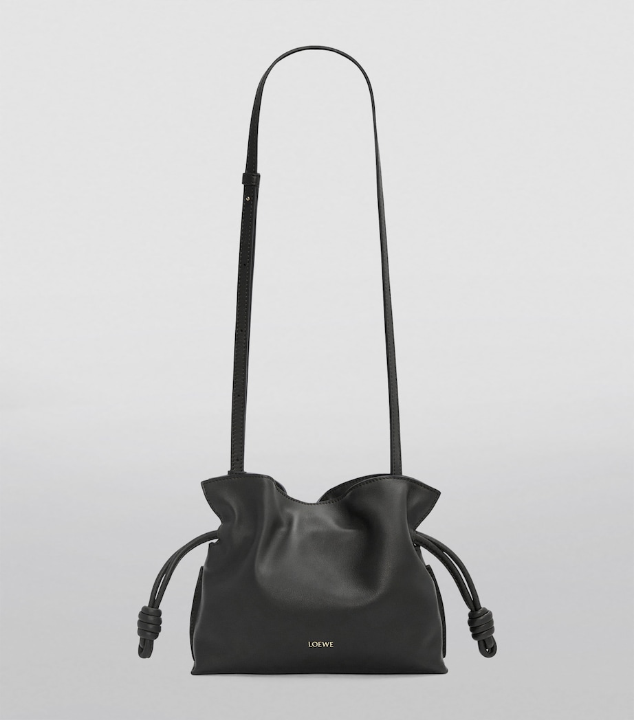 Mini Leather Flamenco Purse BLACK Image 3