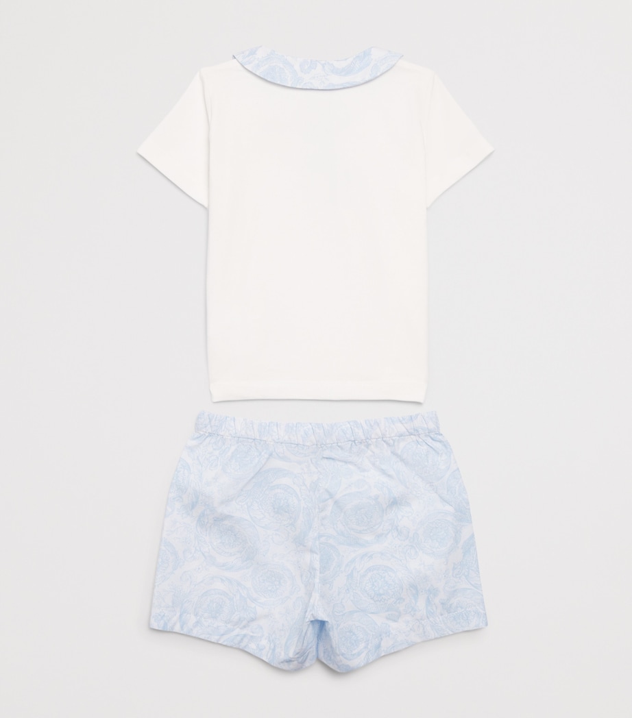 Versace Kids Printed Shirt and Shorts Set (1-18 Months) Image 2