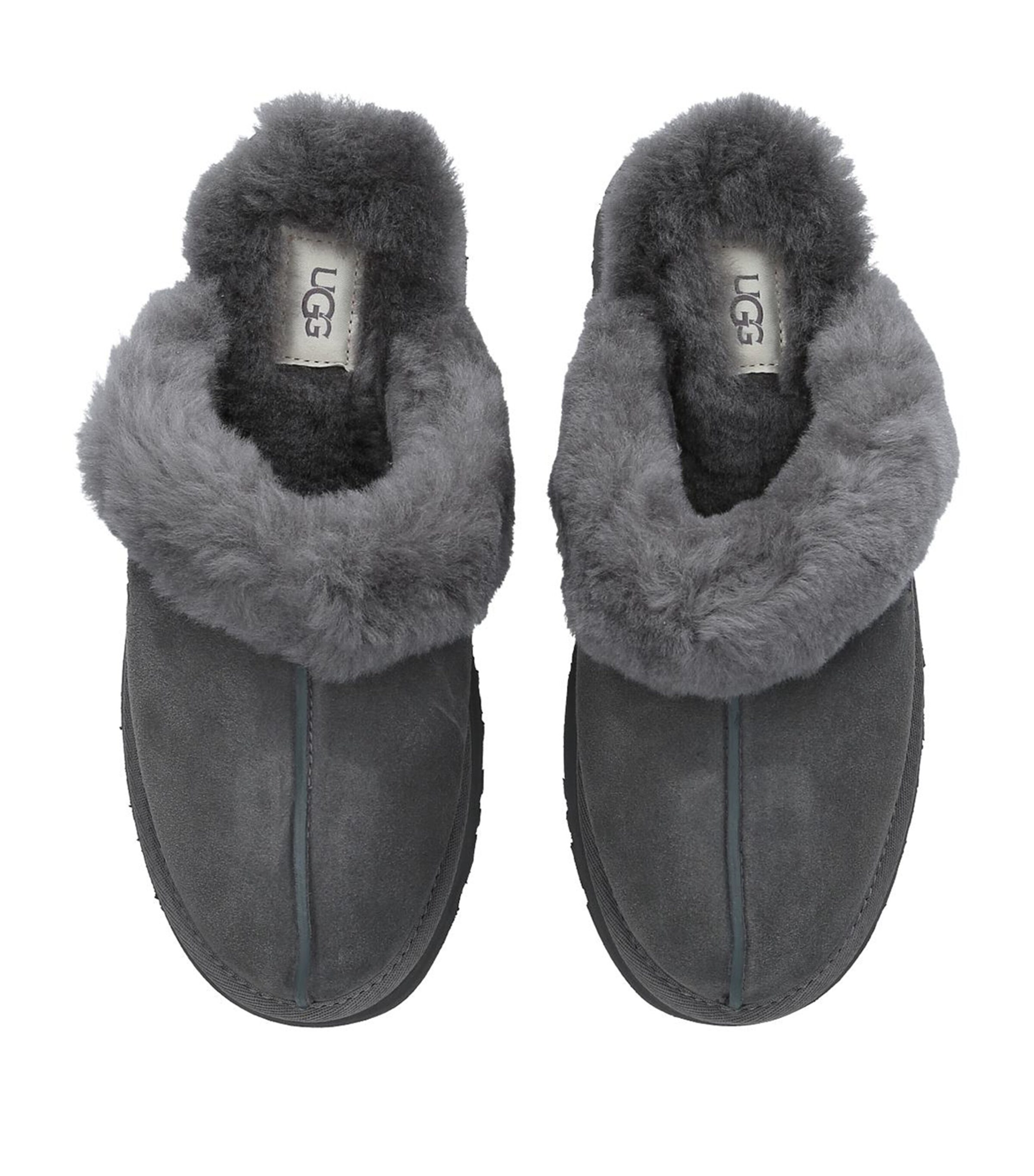 UGG Grey Disquette Slippers | Harrods US