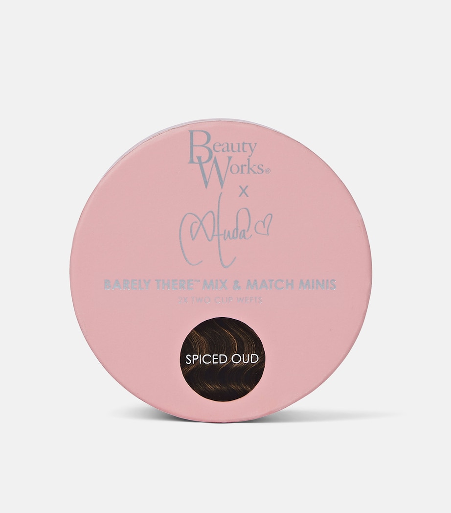 Beauty Works x Huda BARELY THERE Mix & Match Minis Clip-In Hair Extensions (20") ICED BLONDE Image 3