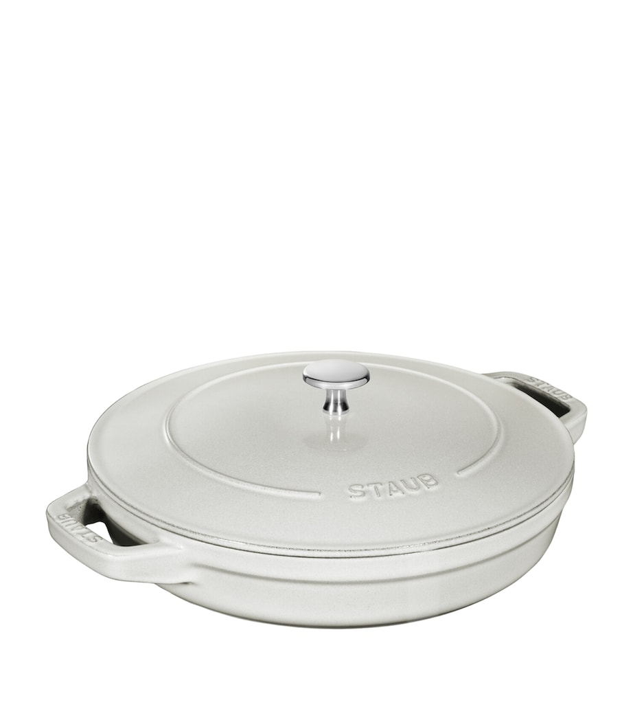 3-Piece Round Stackable Cocotte Set WHITE TRUFFLE Image 4