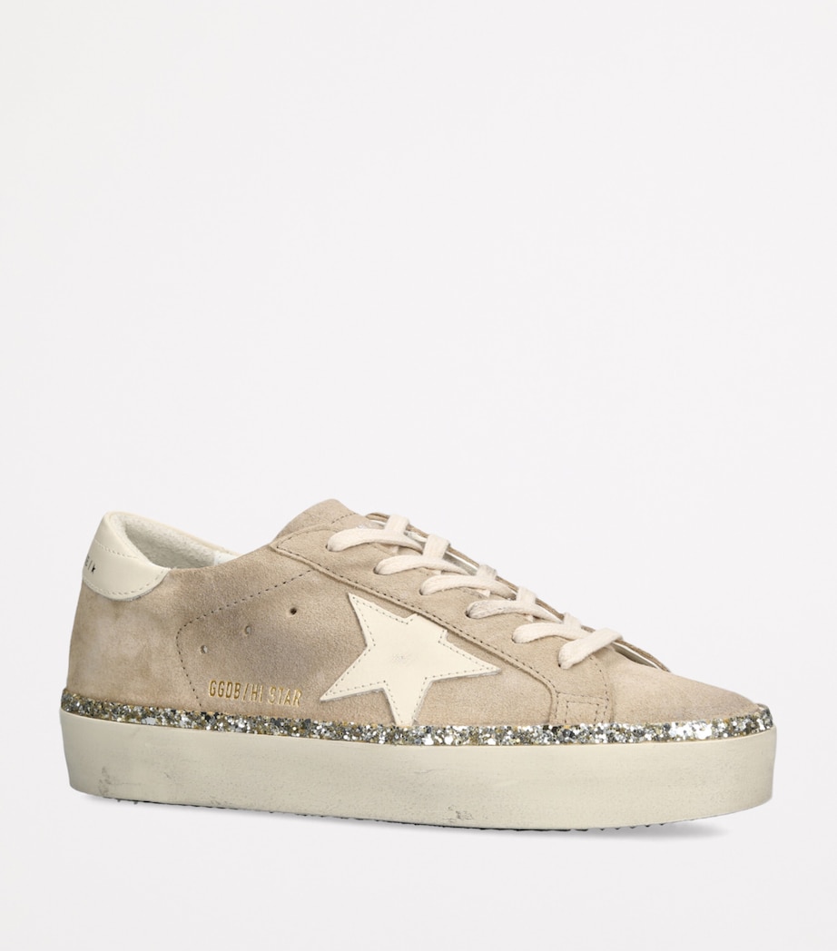 Golden Goose Suede Hi Star Low-Top Sneakers Beige Comb Image 3
