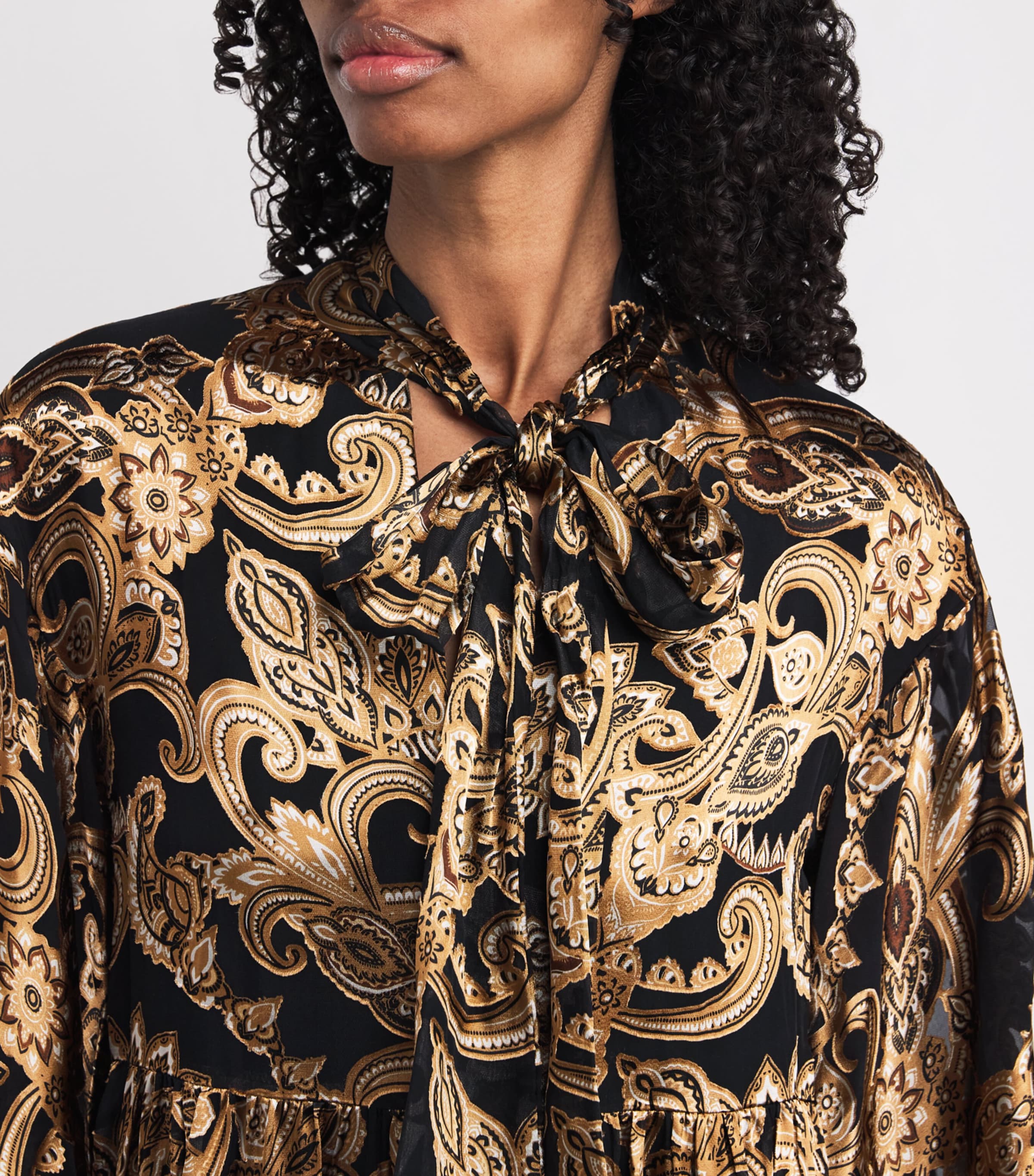 Printed Opal Mini Dress J959 SPRNG PSLY BLCK Image 6