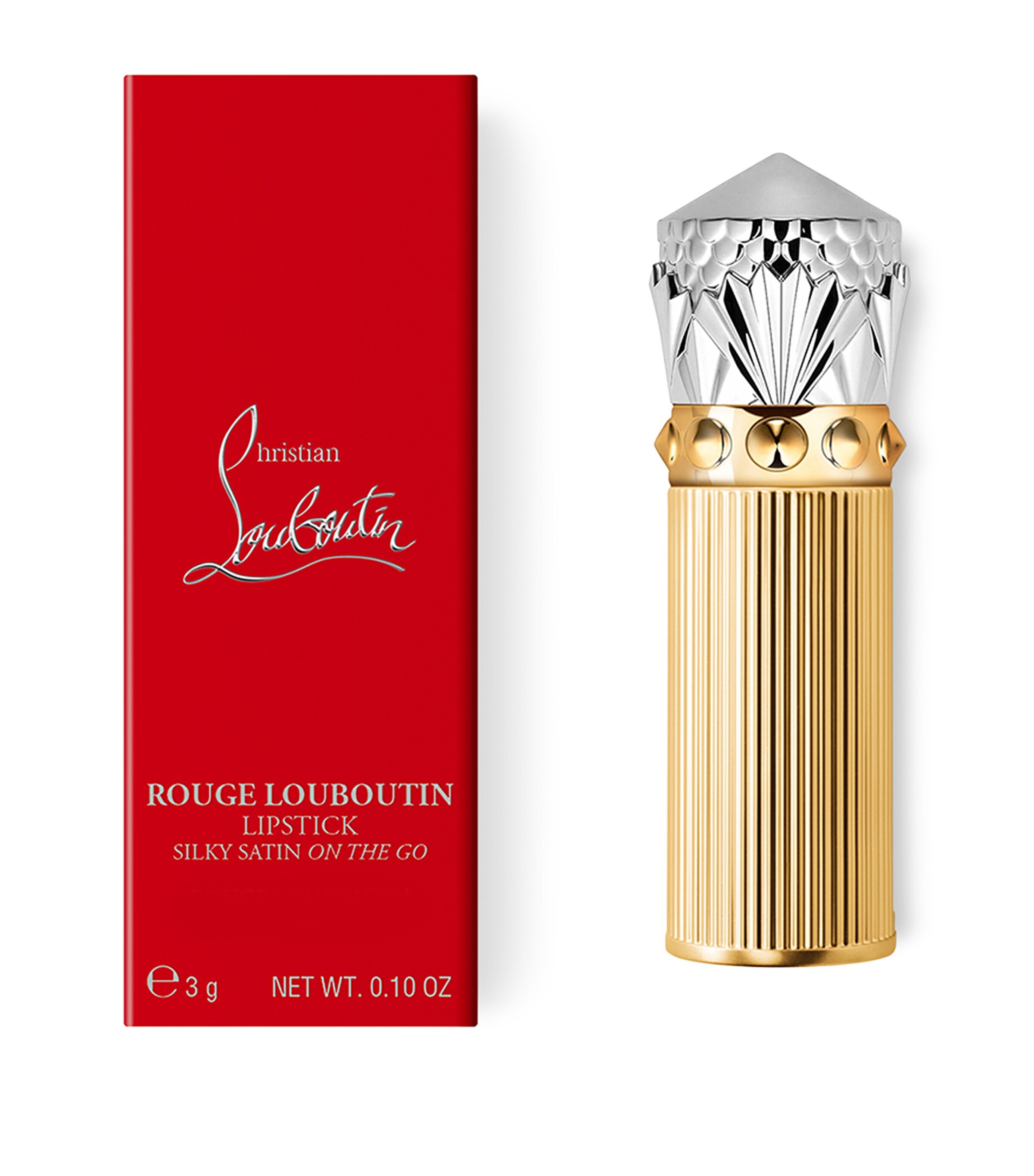 Christian Louboutin Rouge Louboutin Silky Satin On The Go Lipstick My Orange Image 7