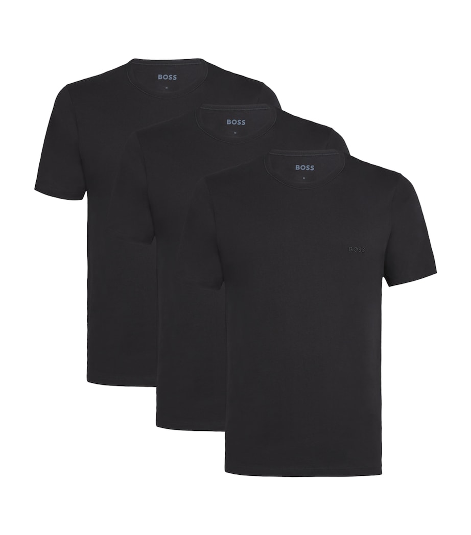 Cotton Logo T-Shirt (Pack of 3) 001-BLACK Image 1