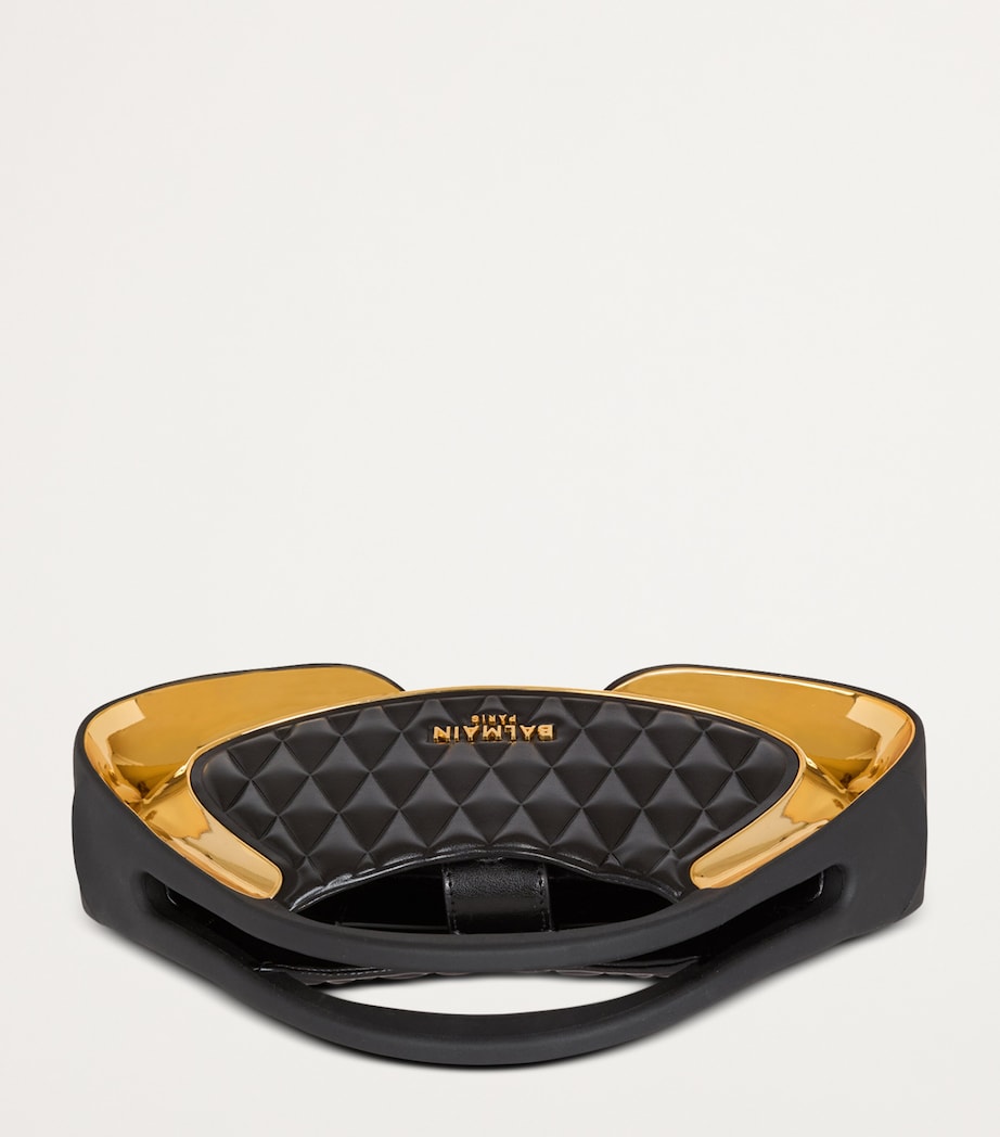 Balmain Small Jolie Madame Top-Handle Bag Ead Noir/or Image 4