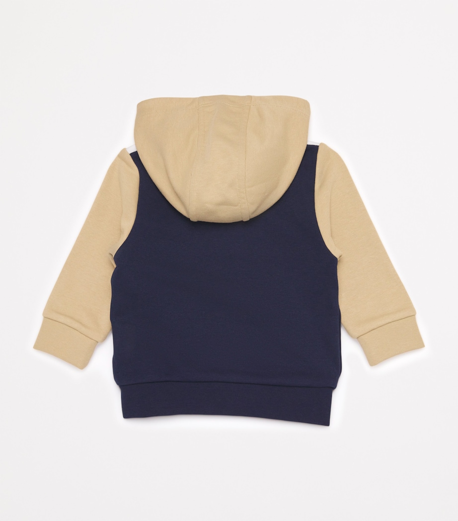 Cotton Logo Zip-Up Hoodie (3-18 Months) 849 NAVY Image 2