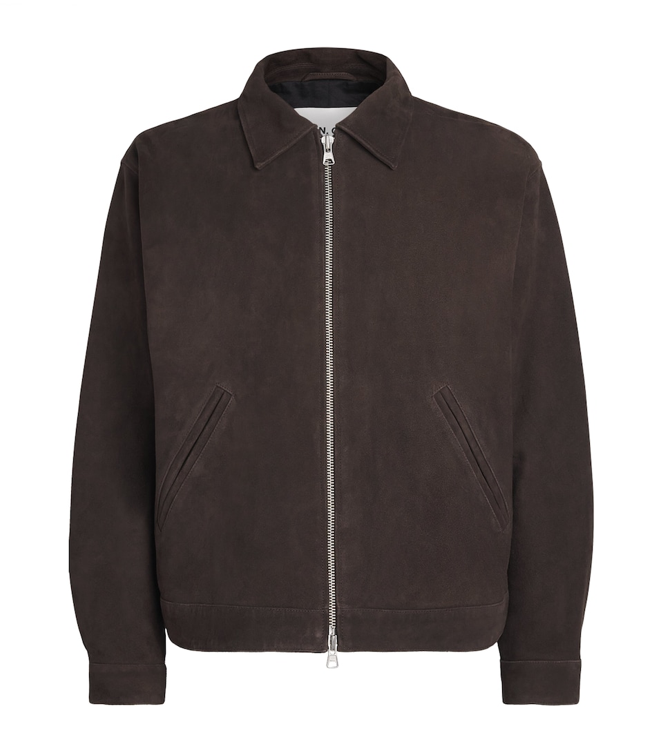 NN07 Goat Suede Petrus Jacket Deep Truffle