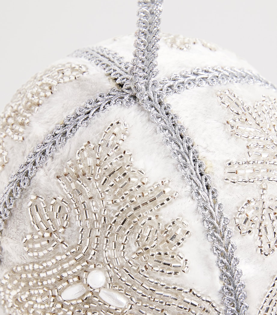 Beaded Bauble WHITE Image 2