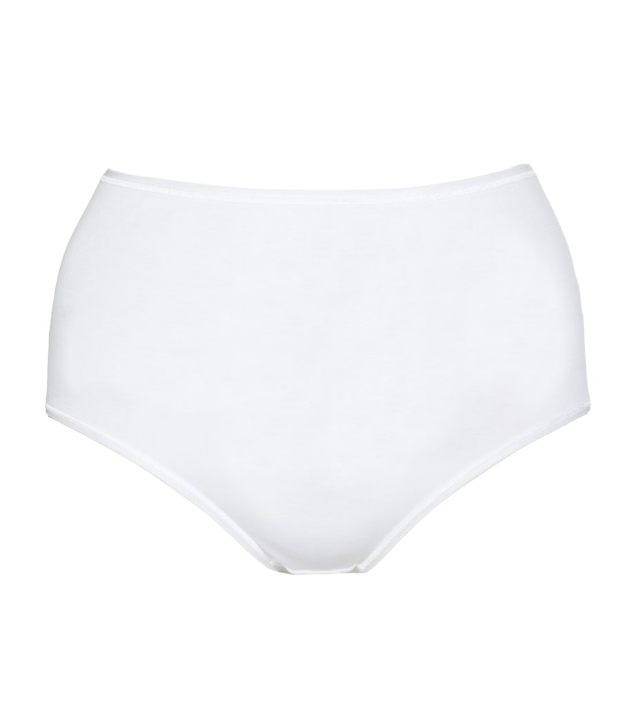 Cotton Seamless Maxi Brief WHITE Image 1