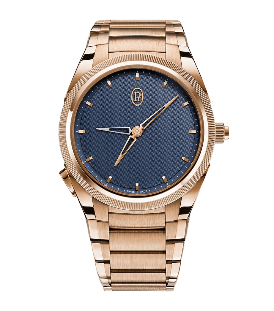 Rose Gold Tonda PF GMT Rattrapante Watch 40mm BLUE Image 1