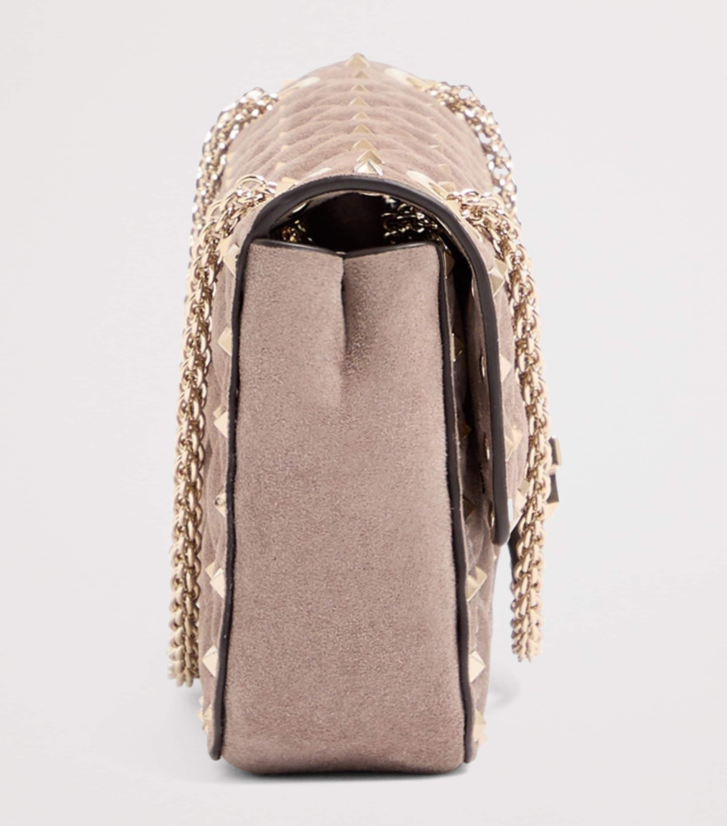 Valentino Garavani Medium Brushed Leather Rockstud Spike Shoulder Bag Image 3