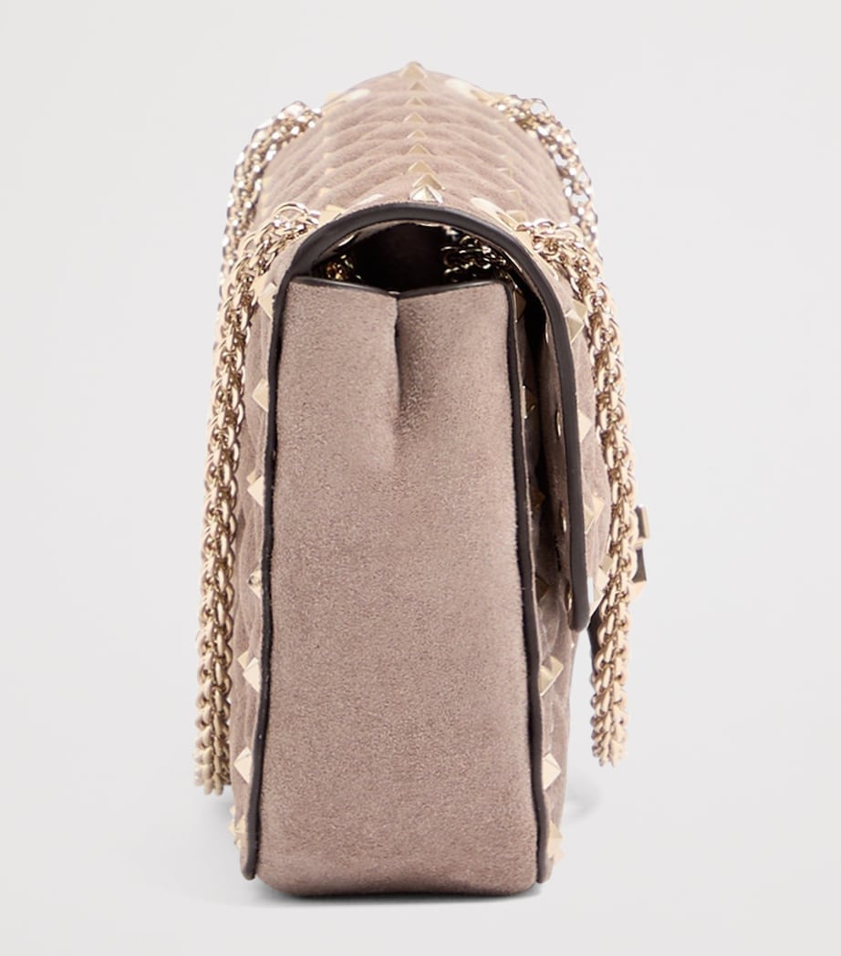 Valentino Garavani Medium Brushed Leather Rockstud Spike Shoulder Bag Image 3