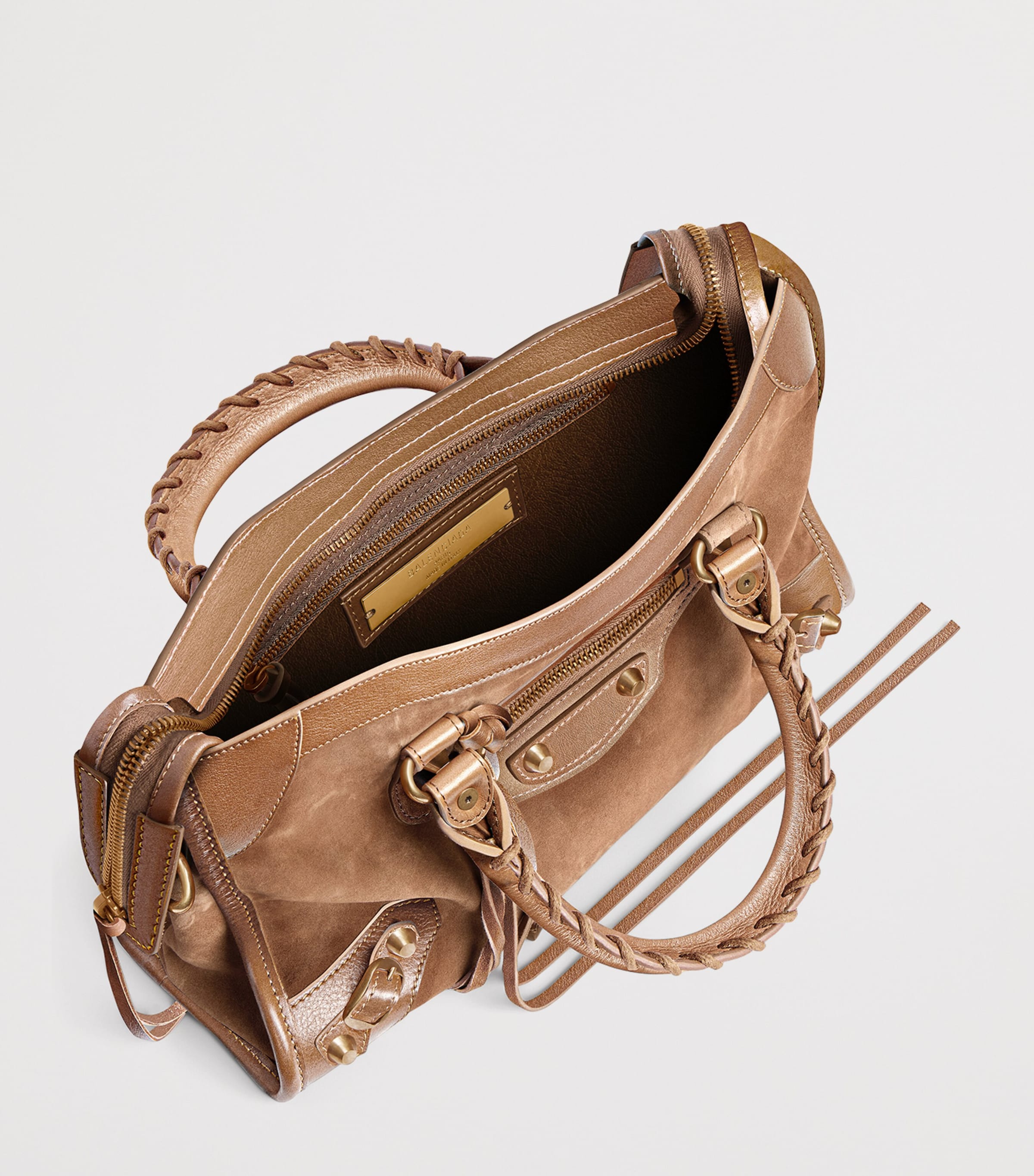Balenciaga Small Lambskin Le City Top-Handle Bag Image 4