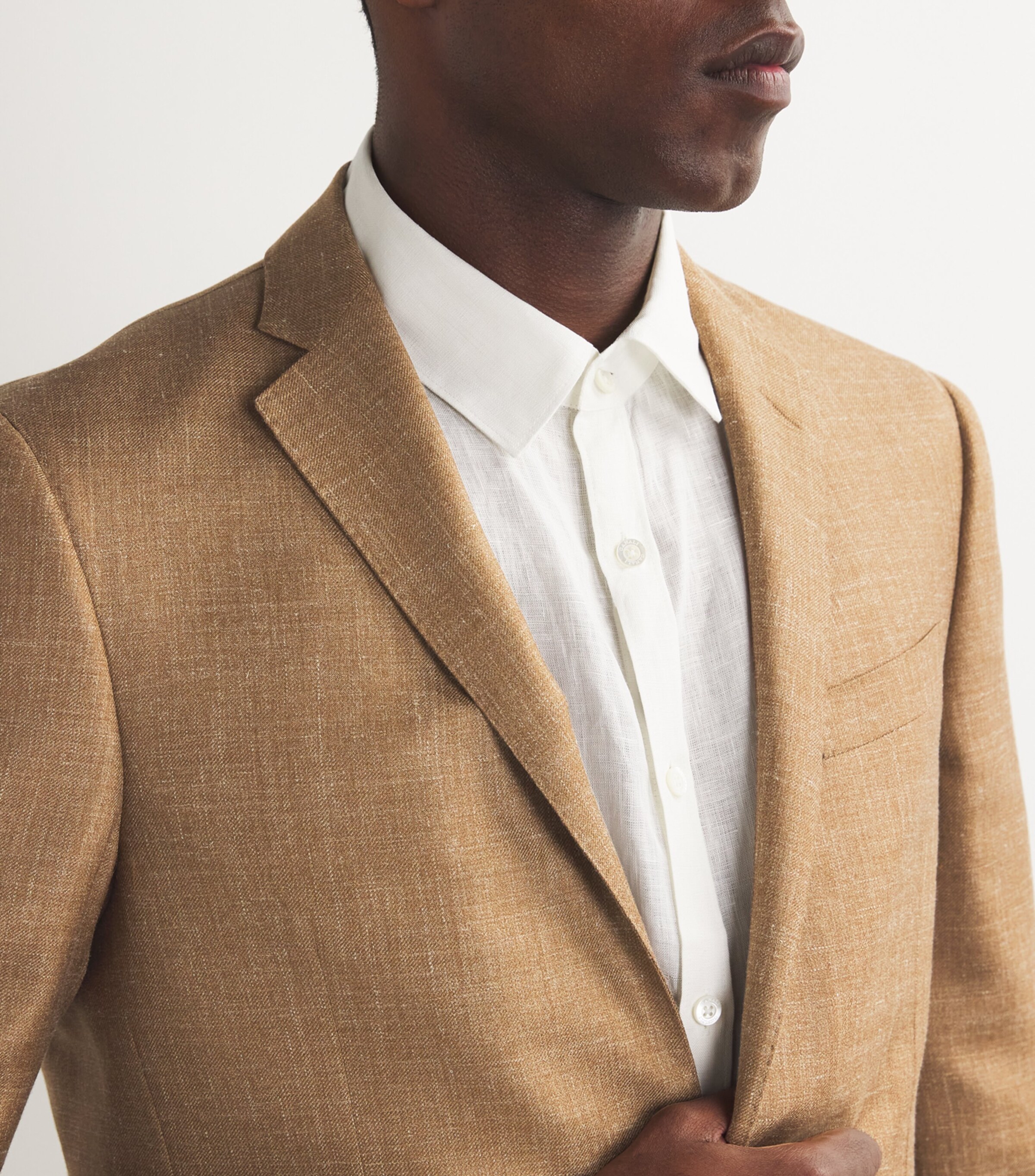 Virgin Wool-Blend Blazer 032 BURNED LAND BRWN Image 6