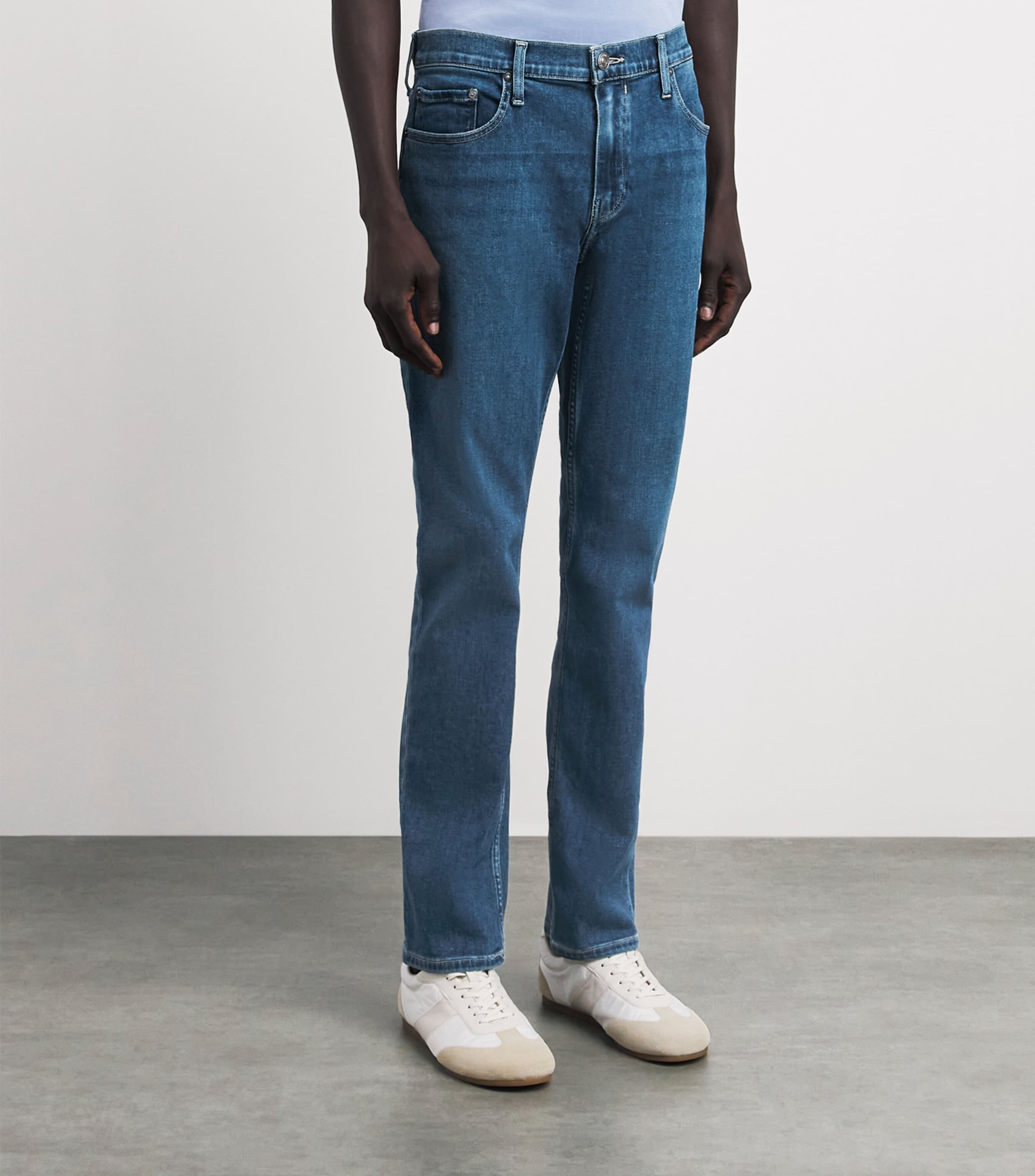 PAIGE Mens Federal Slim Jeans Bushman Image 4