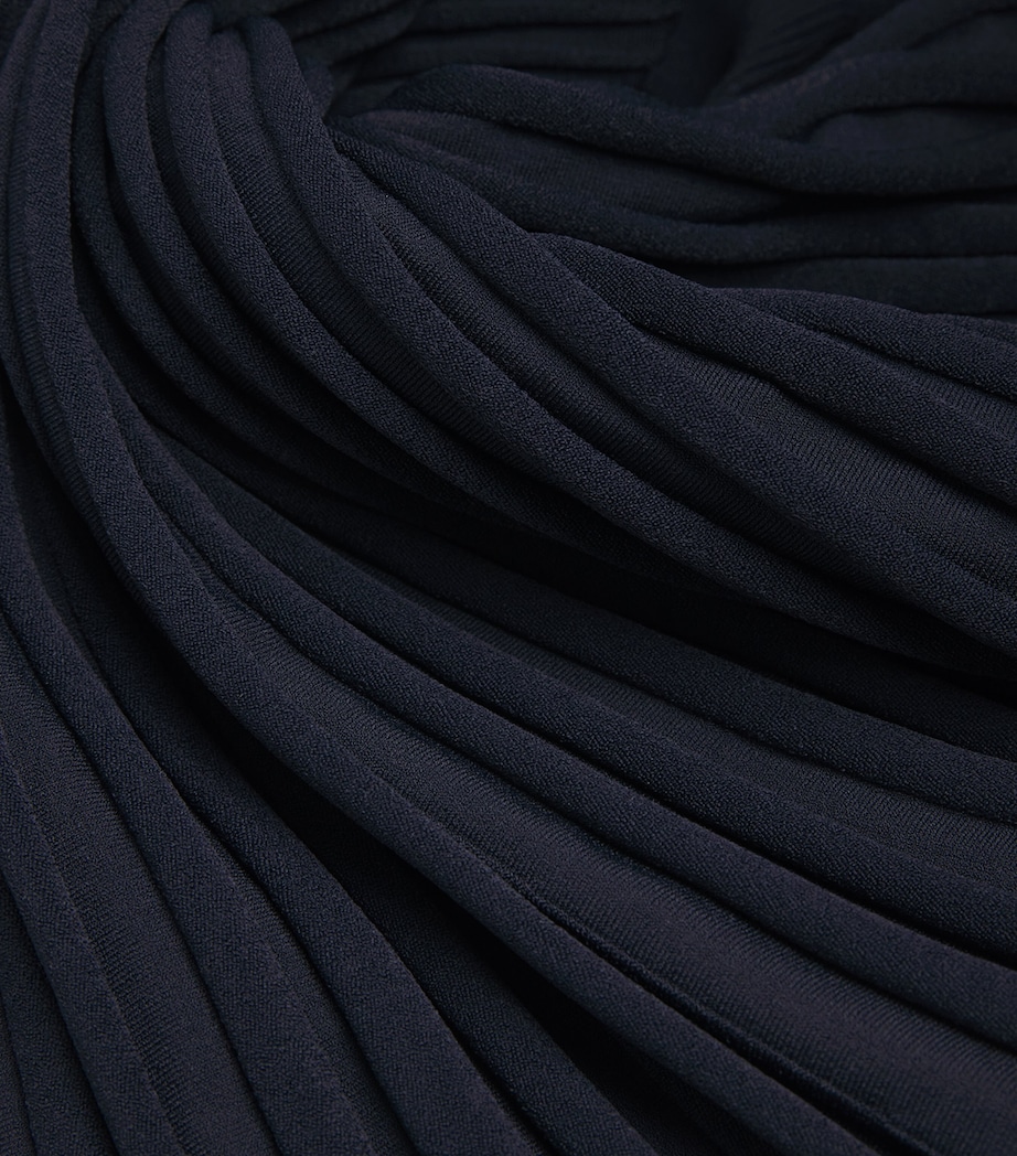 Rib-Knit Mini Dress NAVY BLUE Image 5