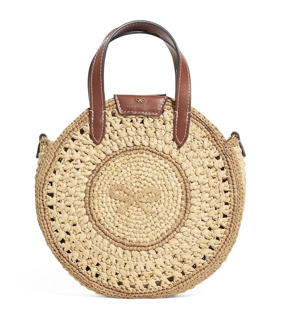 Woven Circle Raffia Bag Elena Handbags Round Raffia Woven Shoulder