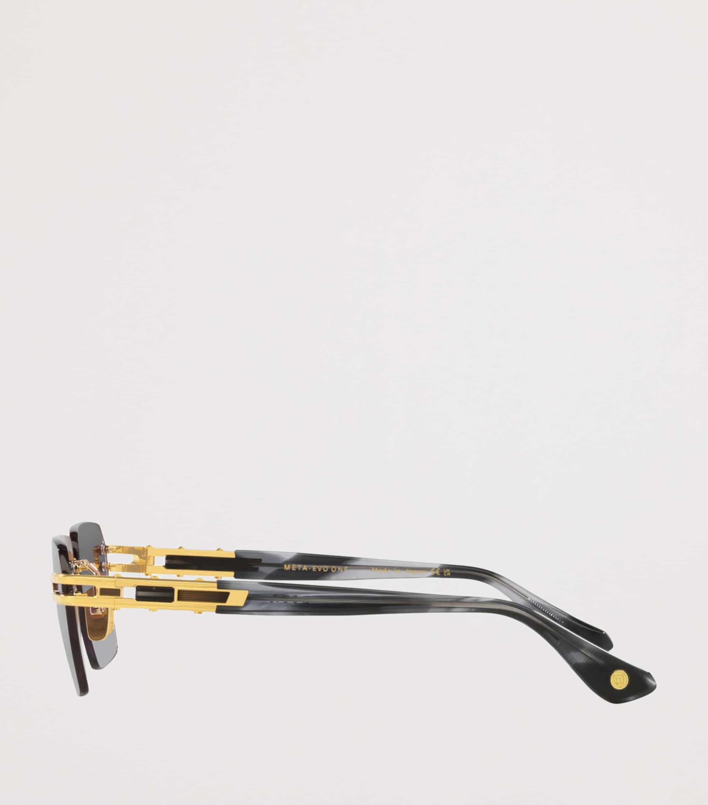 DITA Meta-Evo One Square Sunglasses Gold Image 3