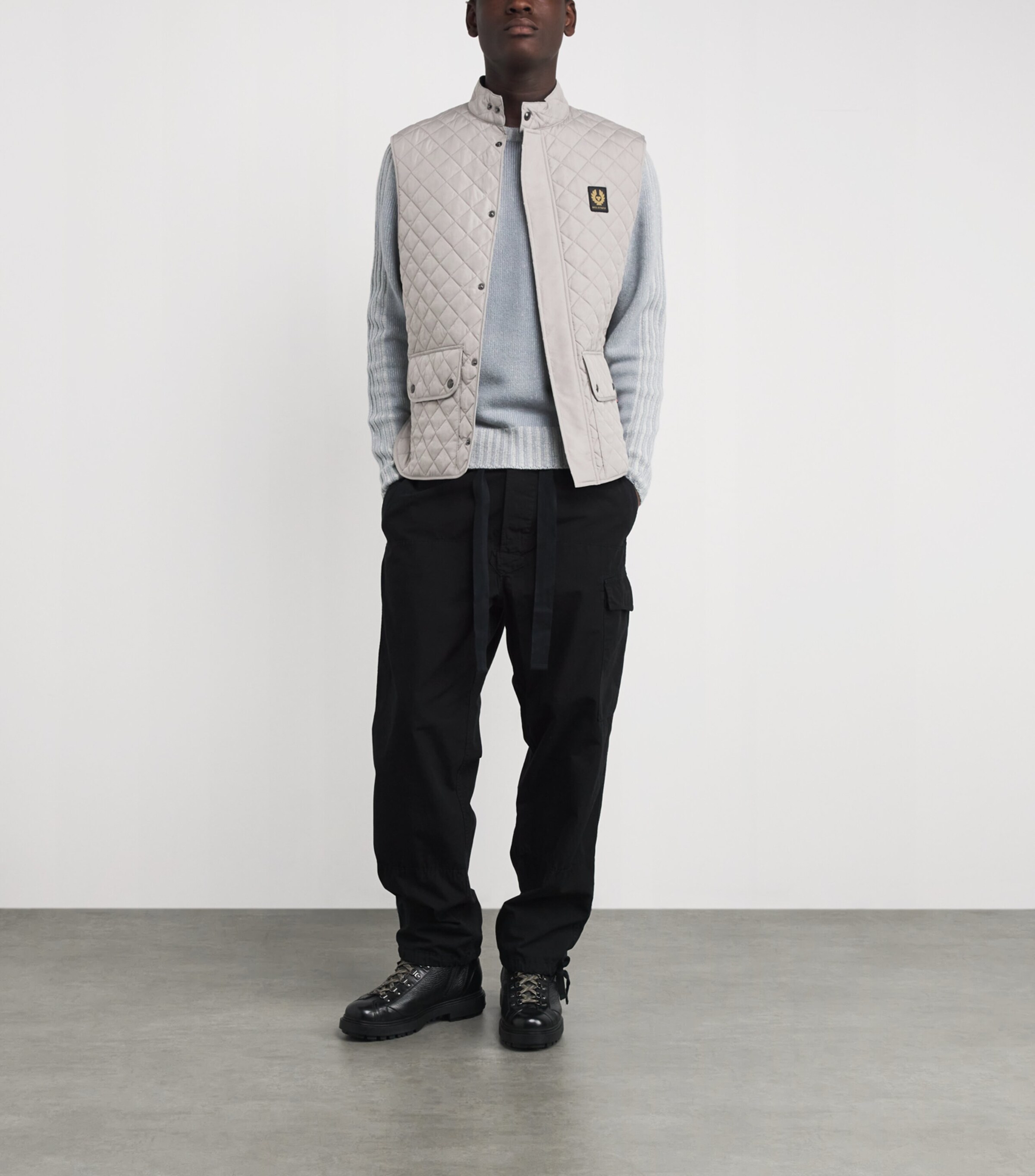 Quilted Icon Gilet CMTGYCEMENT GREY Image 2