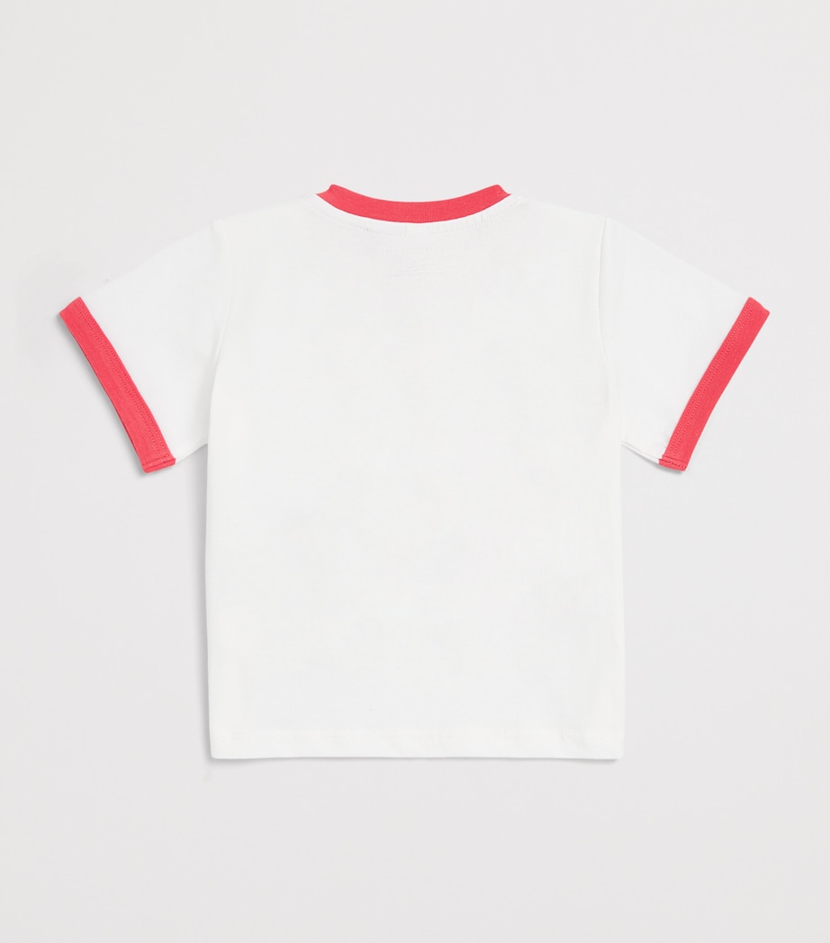 Stella McCartney Kids Cotton Printed T-Shirt (3-36 Months) Ivory Image 2