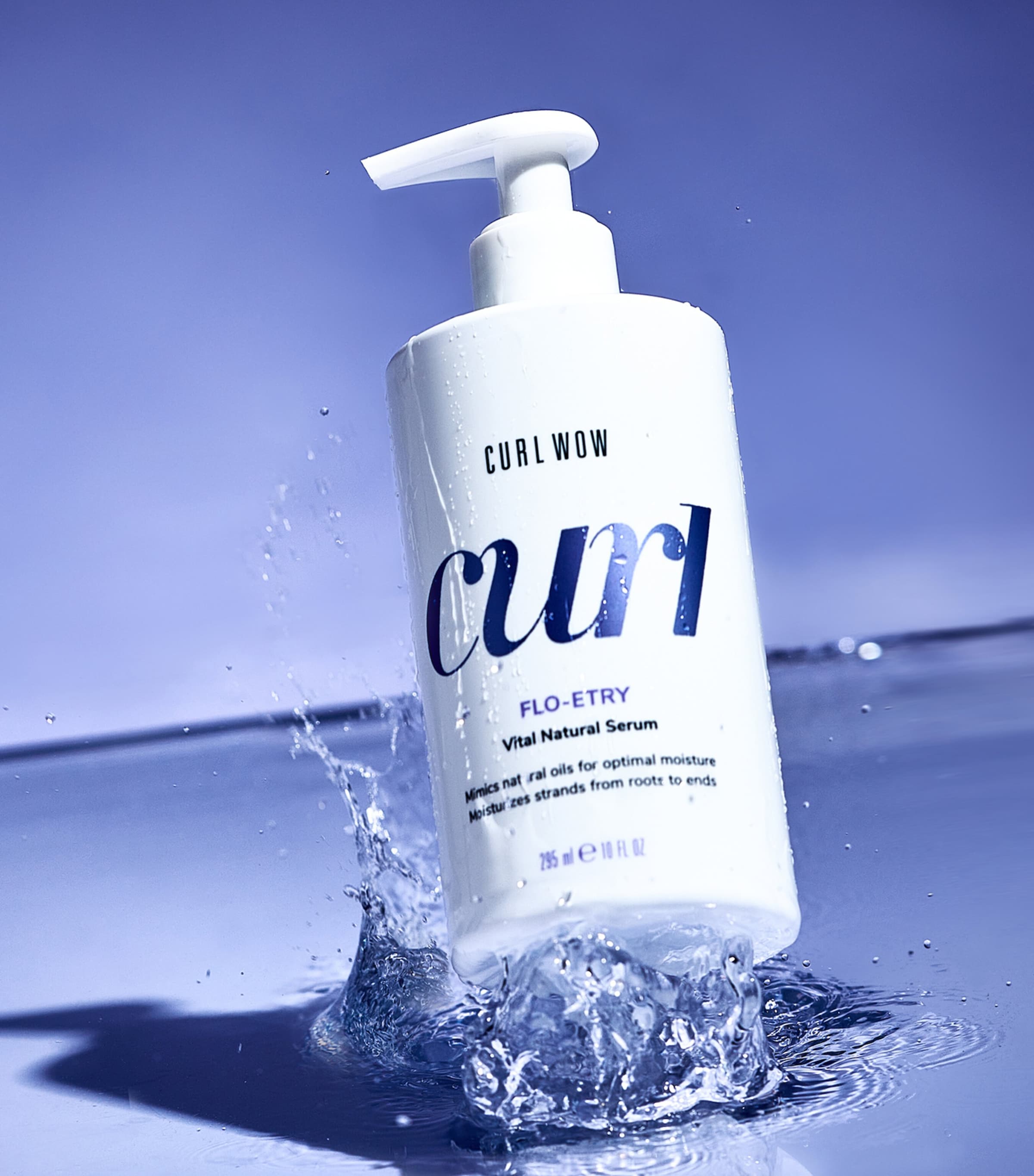 Curl Wow Flo-etry Vital Natural Curly Hair Serum (295ml) NO COLOUR Image 2