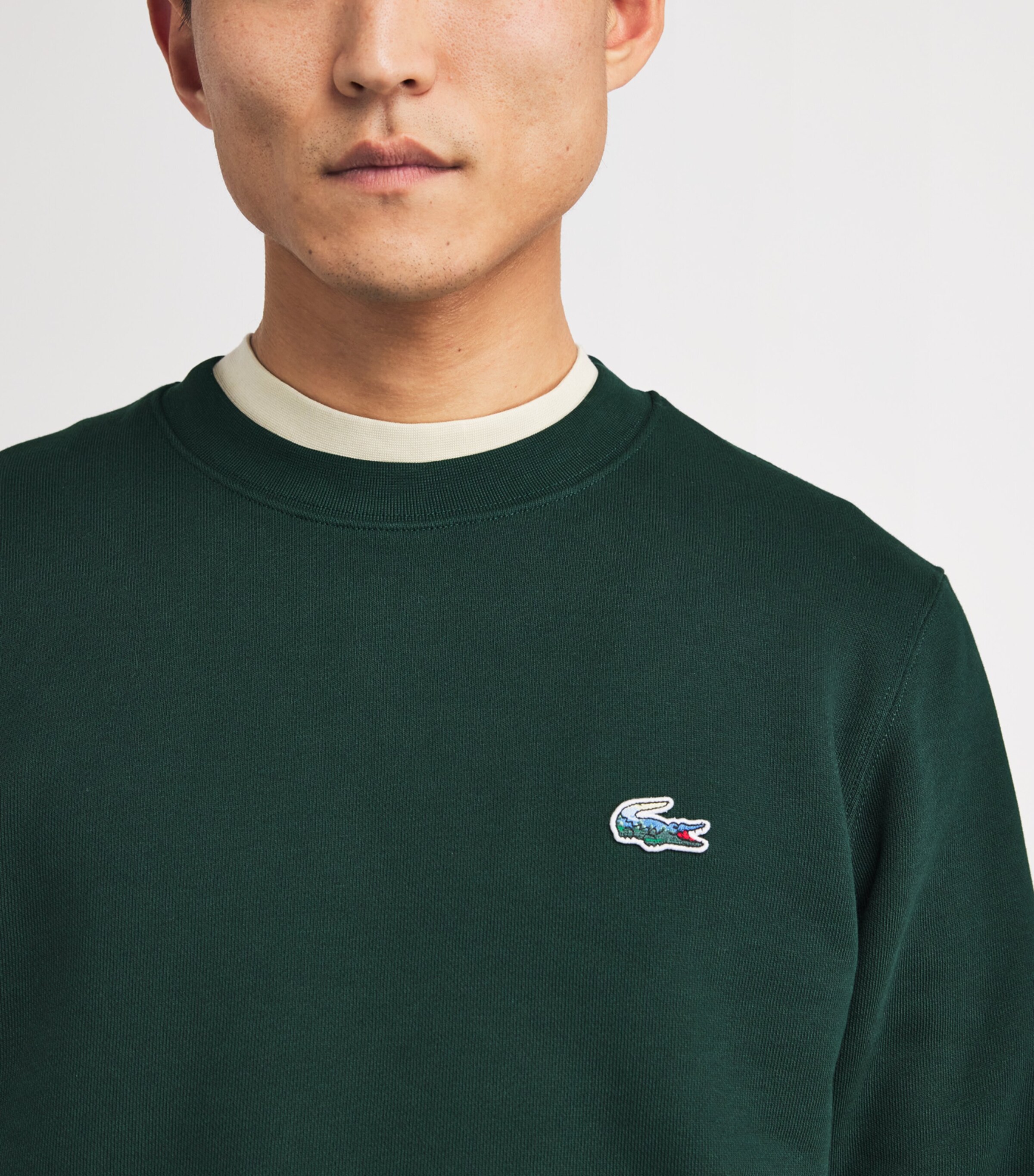 Cotton Logo Sweatshirt GREEN Image 6
