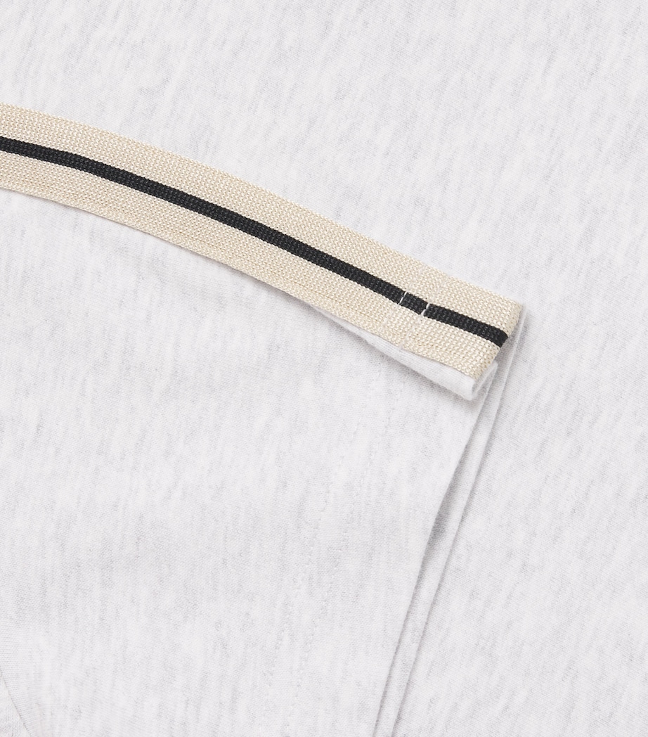 Cotton Track T-Shirt (4-12+ Years) 0810GREY MEL-BLACK Image 4