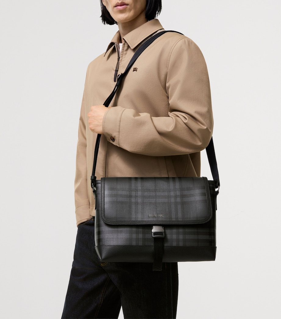 Burberry City Check Messenger Bag Iron Image 2