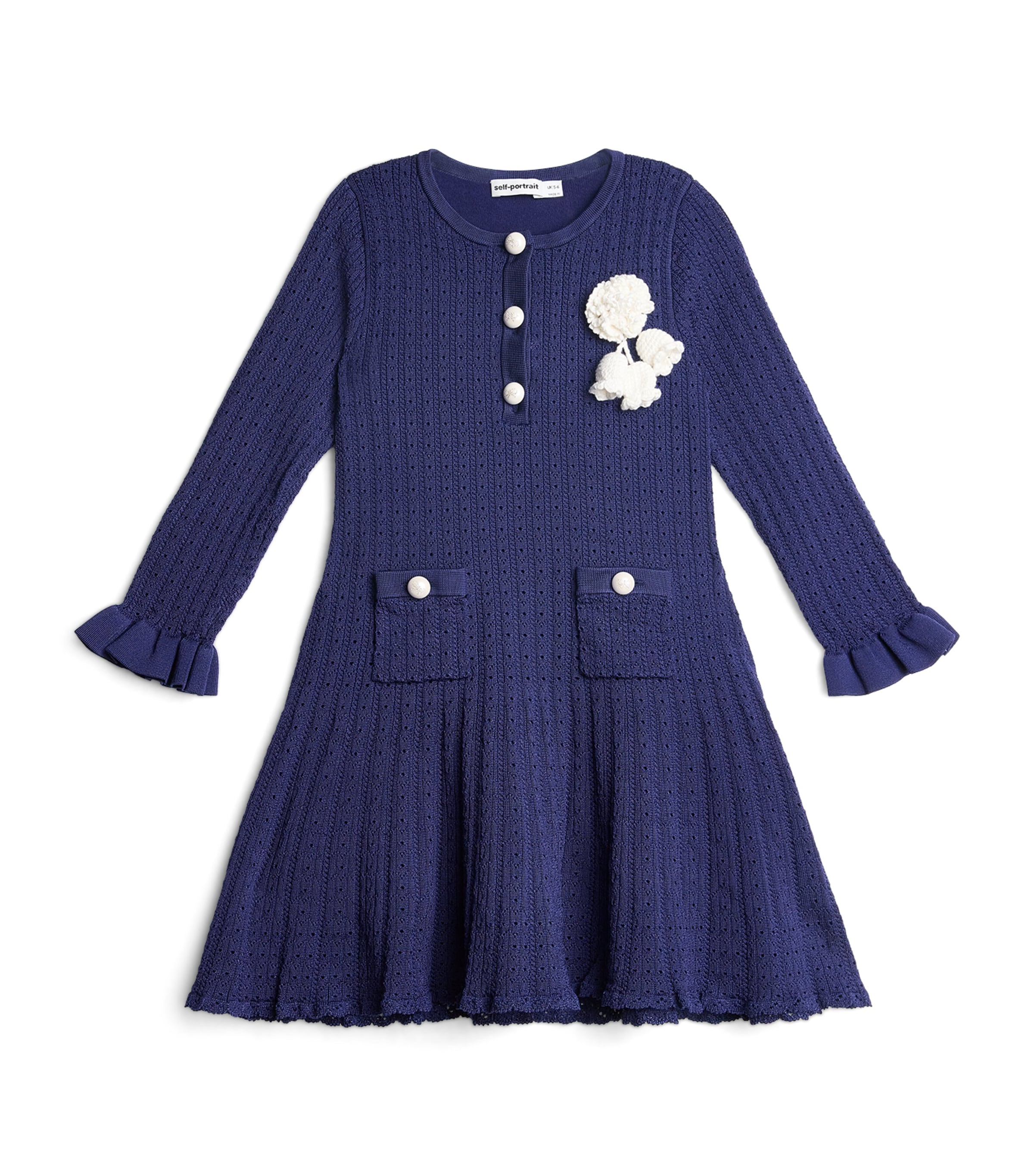 Pointelle Knitted Dress (3-12 Years)