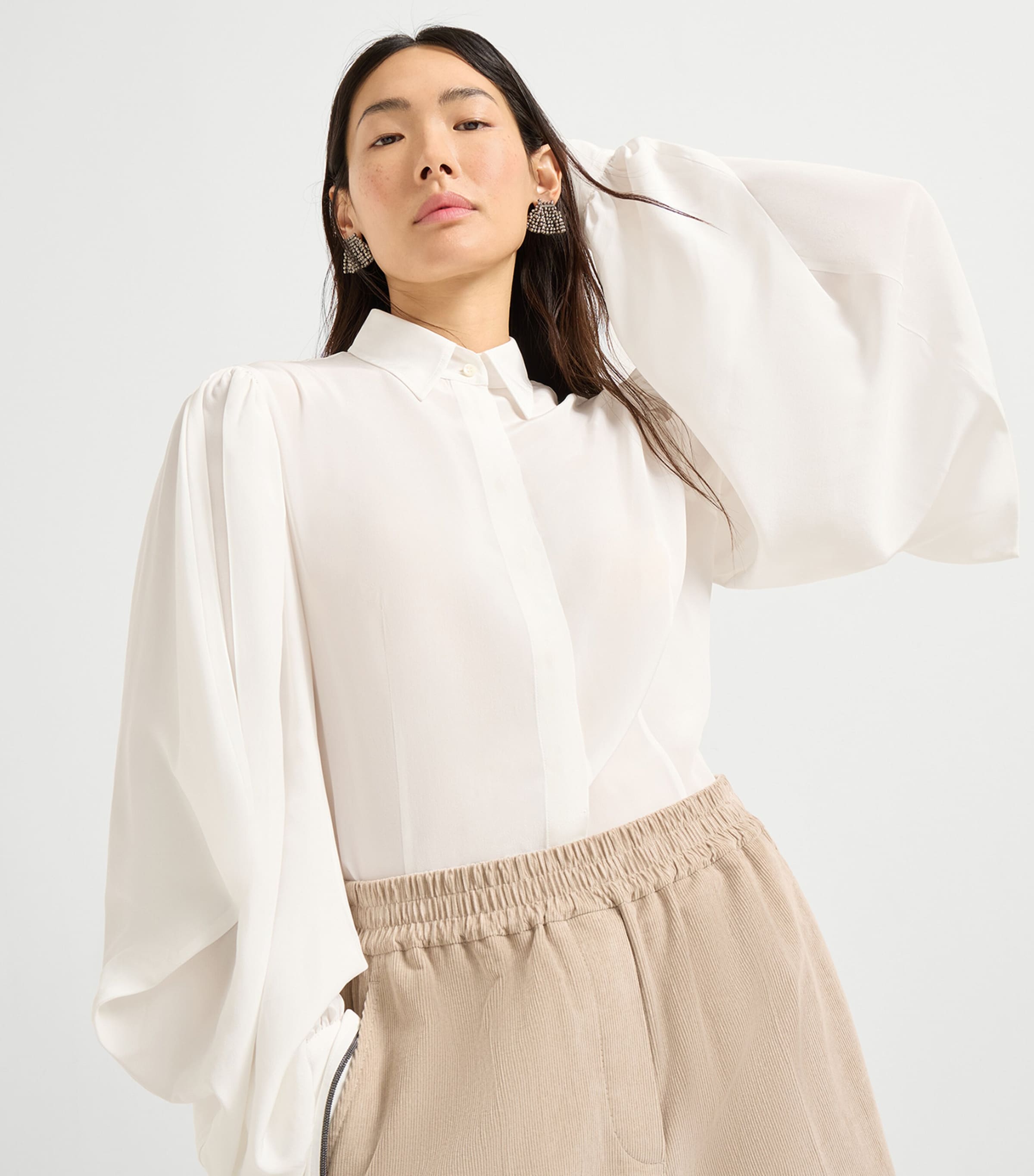 Silk Crepe Shirt C600 Image 5