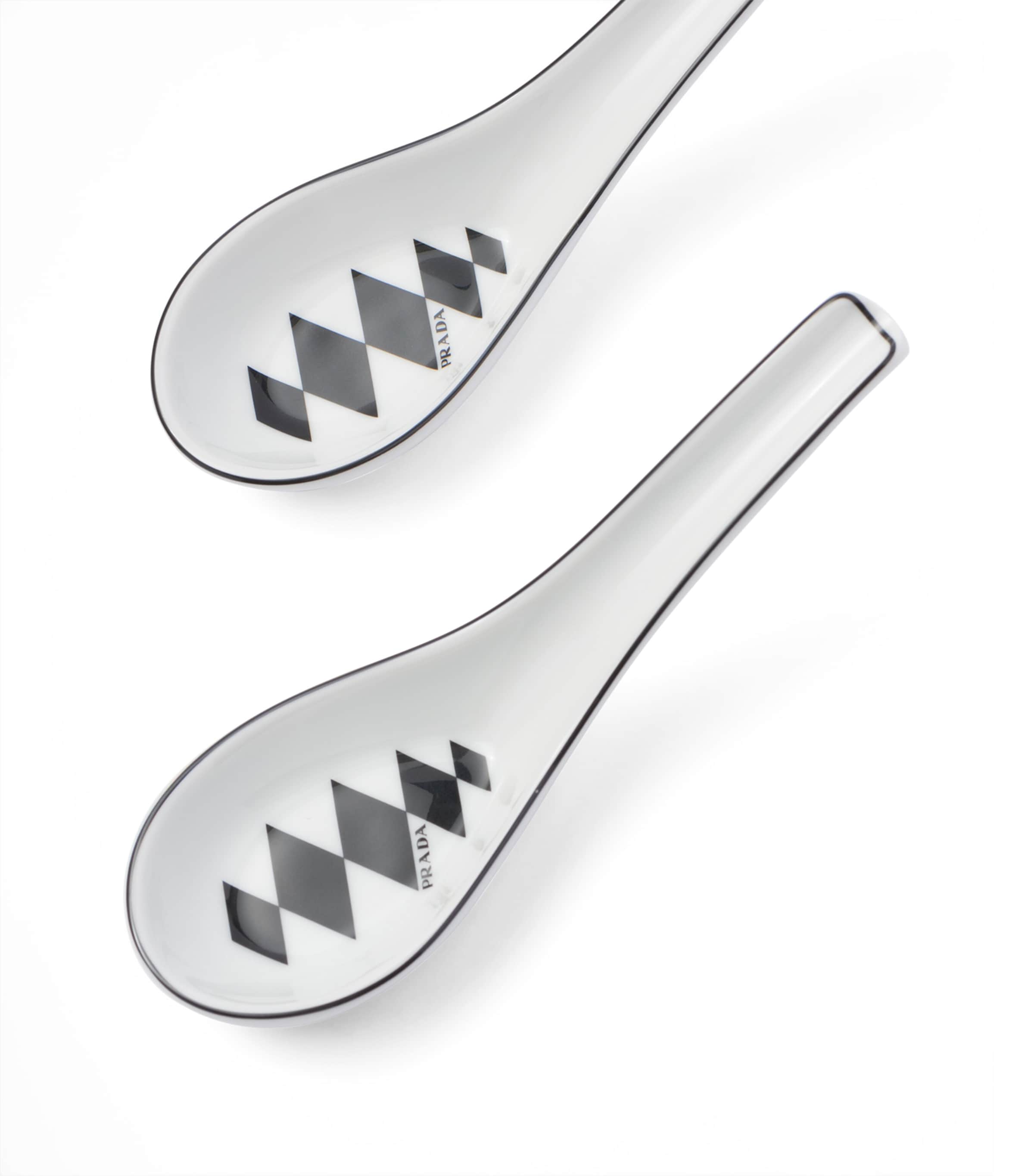 Chequerboard Spoons (Set of 2) F0E5W Image 5