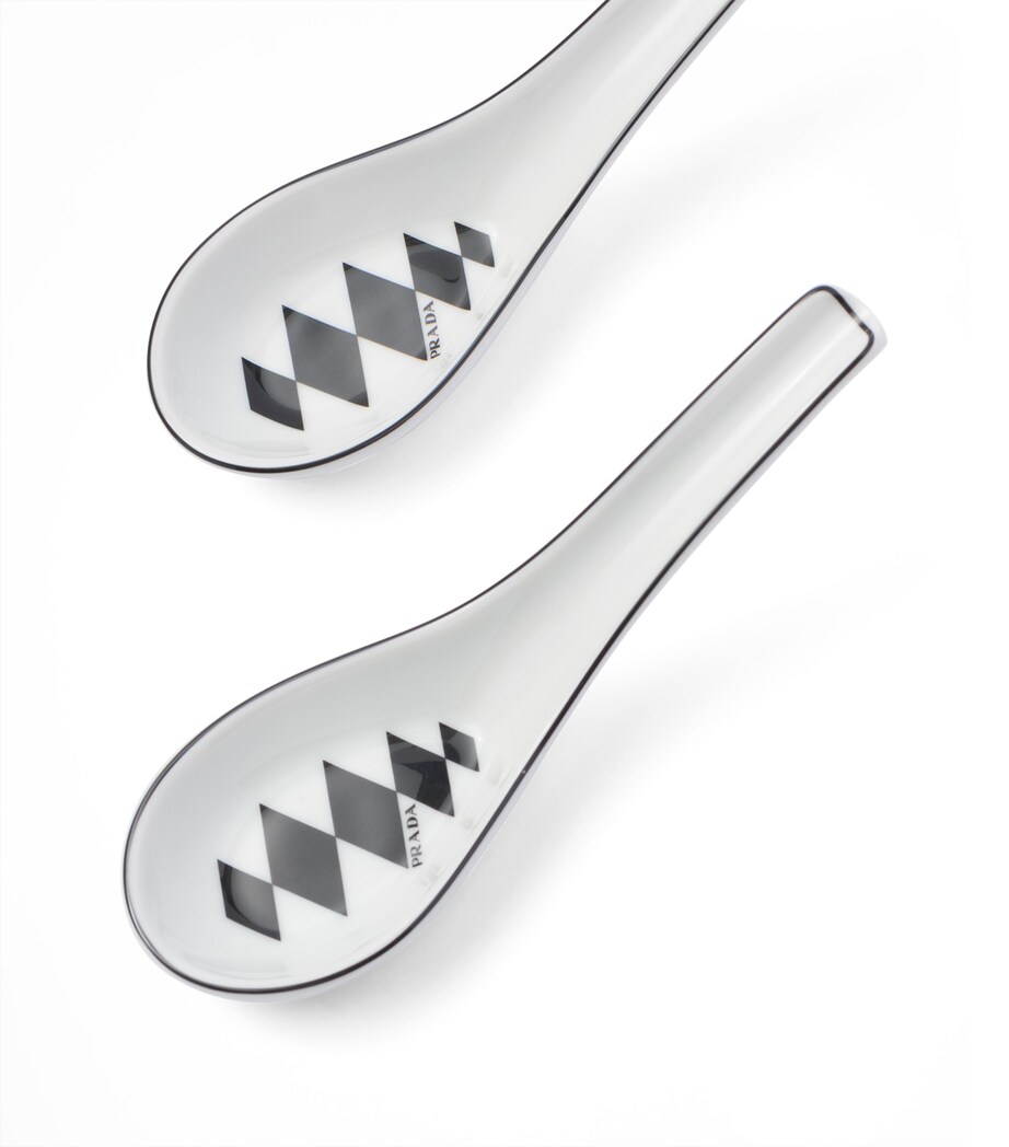 Chequerboard Spoons (Set of 2) F0E5W Image 5