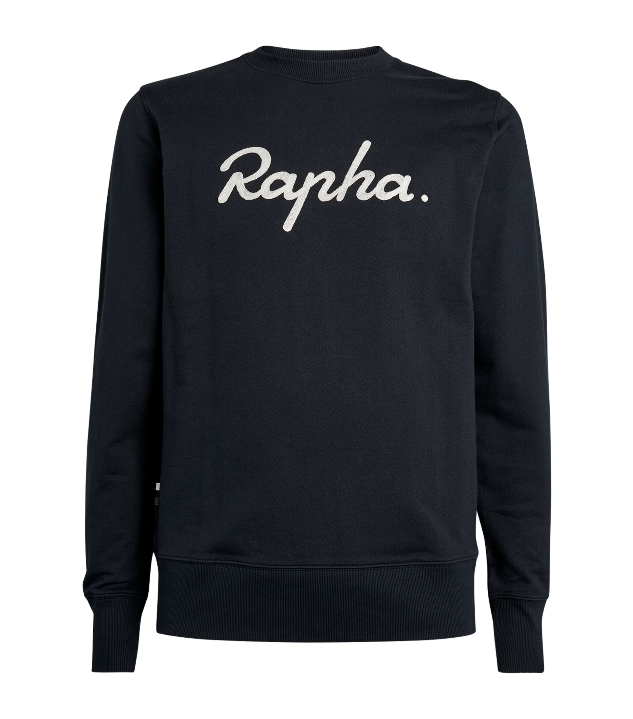 Shop Rapha Cotton Logo Sweatshirt In Black