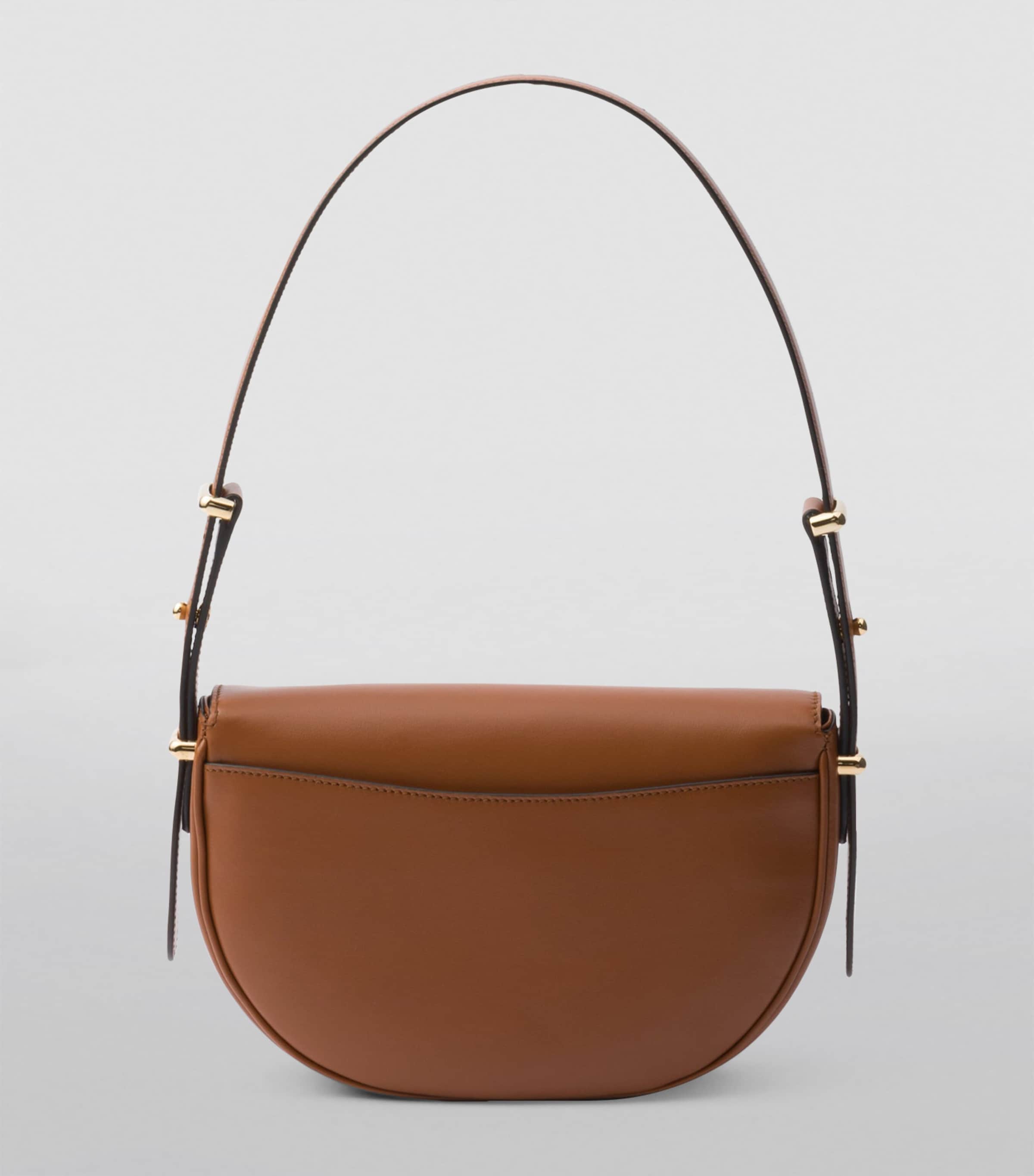 Leather Arqué Flap Shoulder Bag F0XUG Image 3