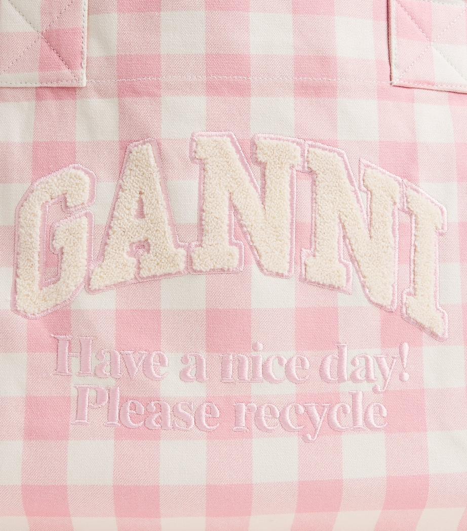 Large Cotton Easy Shopper Tote Bag 038 BLEACHED MAUVE Image 6