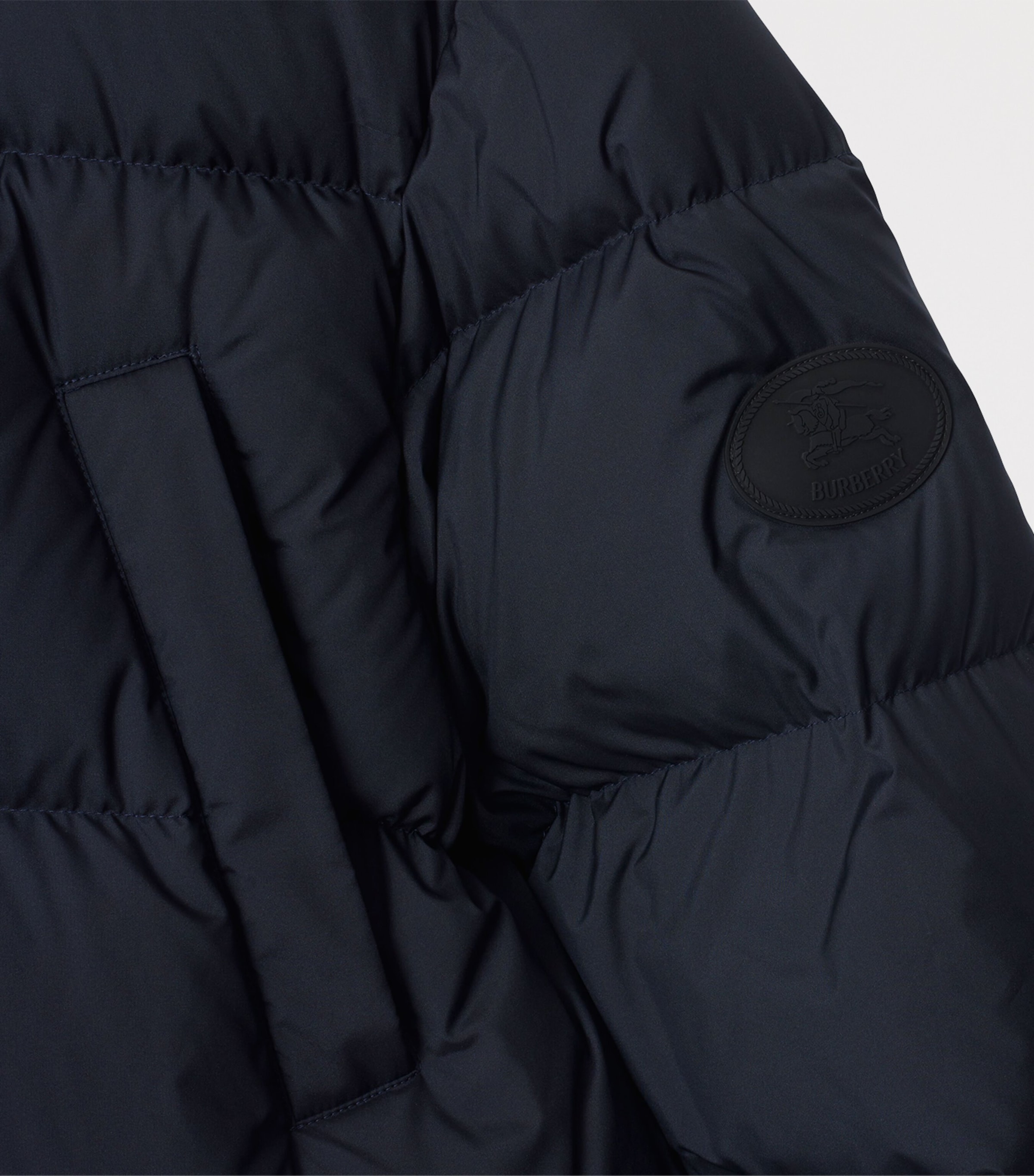 Hooded Down Puffer Jacket NAVY Image 4