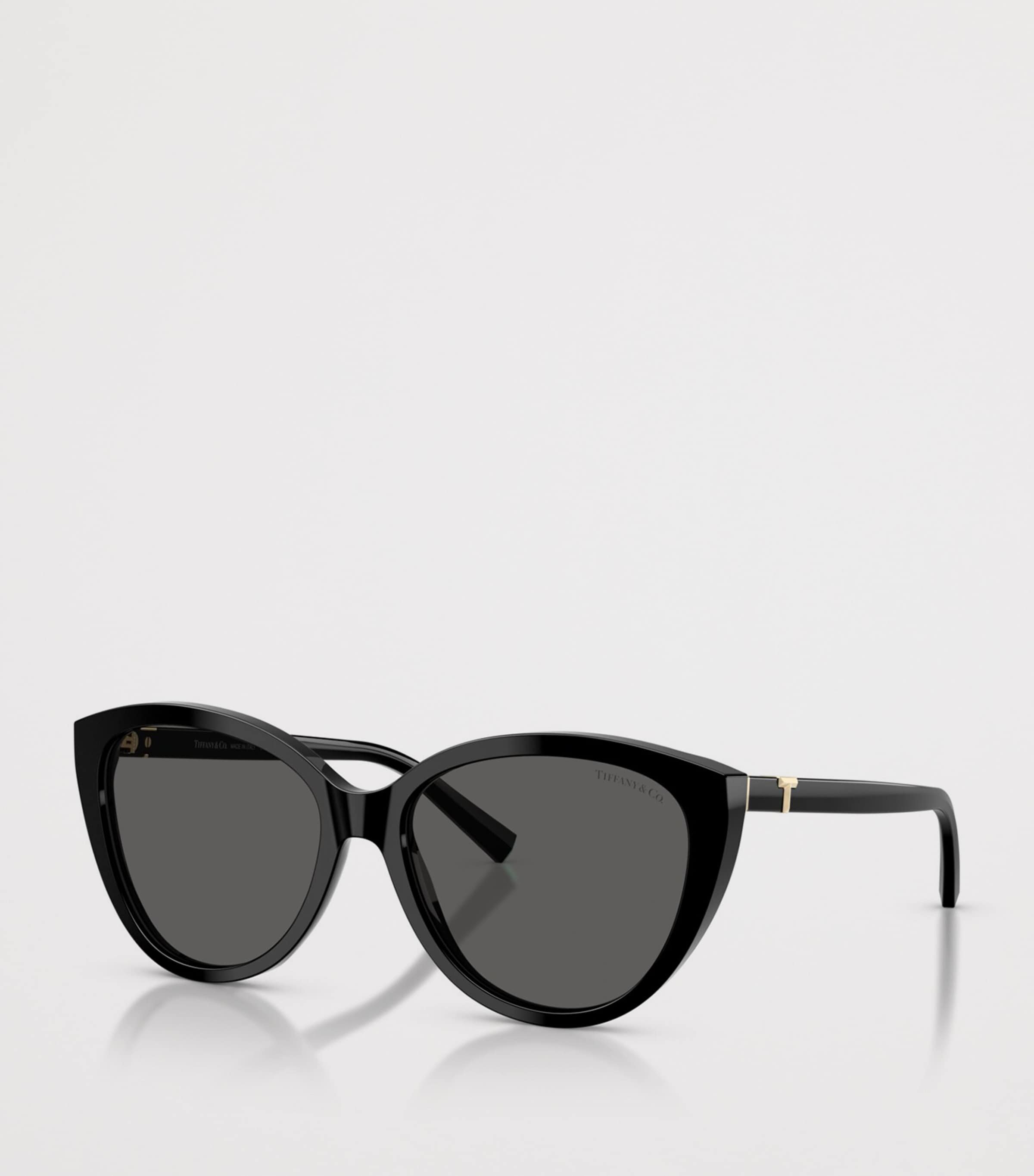 Tiffany & Co. Black Acetate Cat Eye TF4251 Sunglasses  display picture 3