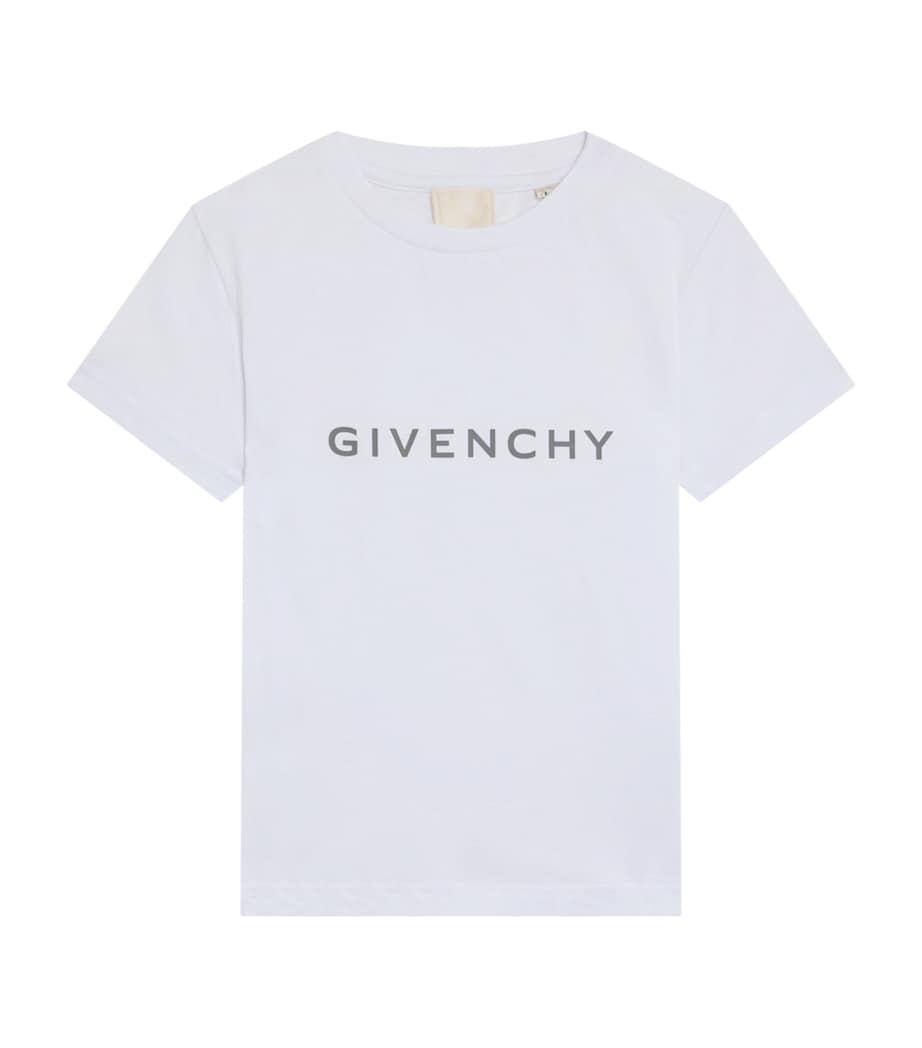 Stretch-Cotton Logo T-Shirt (4-12+ Years) WHITE Image 1