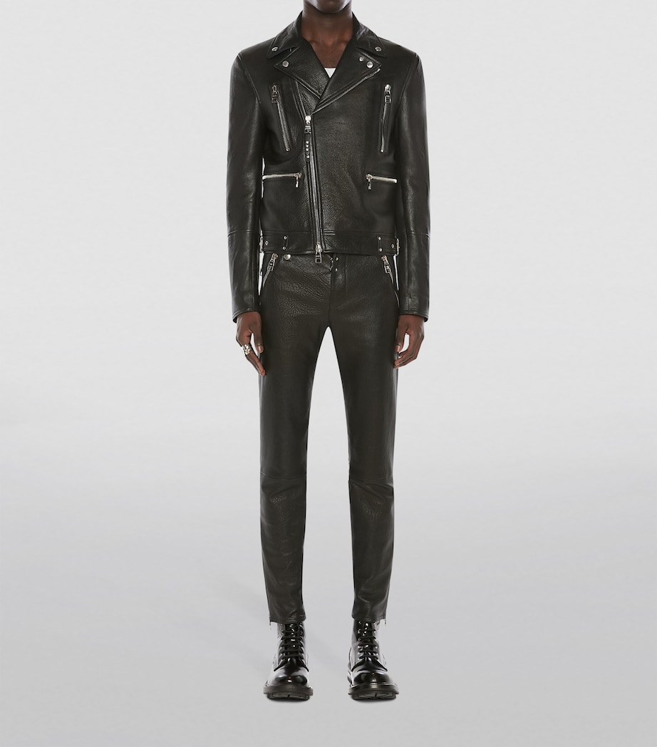 Leather Biker Jacket 1000 Image 4