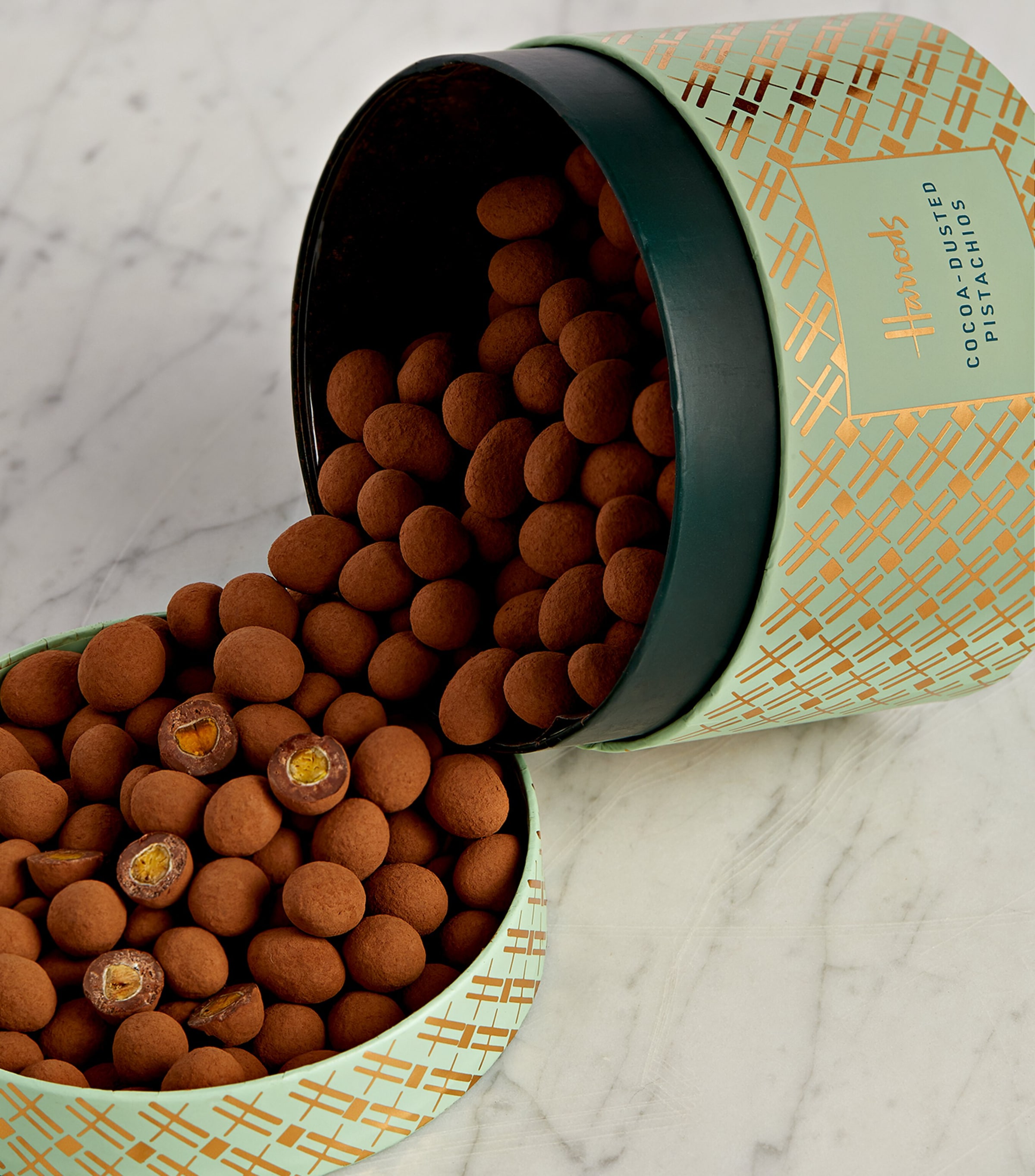 Harrods Cocoa Dusted Pistachios (600g) | Harrods US