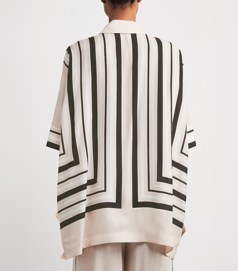 Stripe Bowman Oversized Shirt SAND STRIPE Image 4