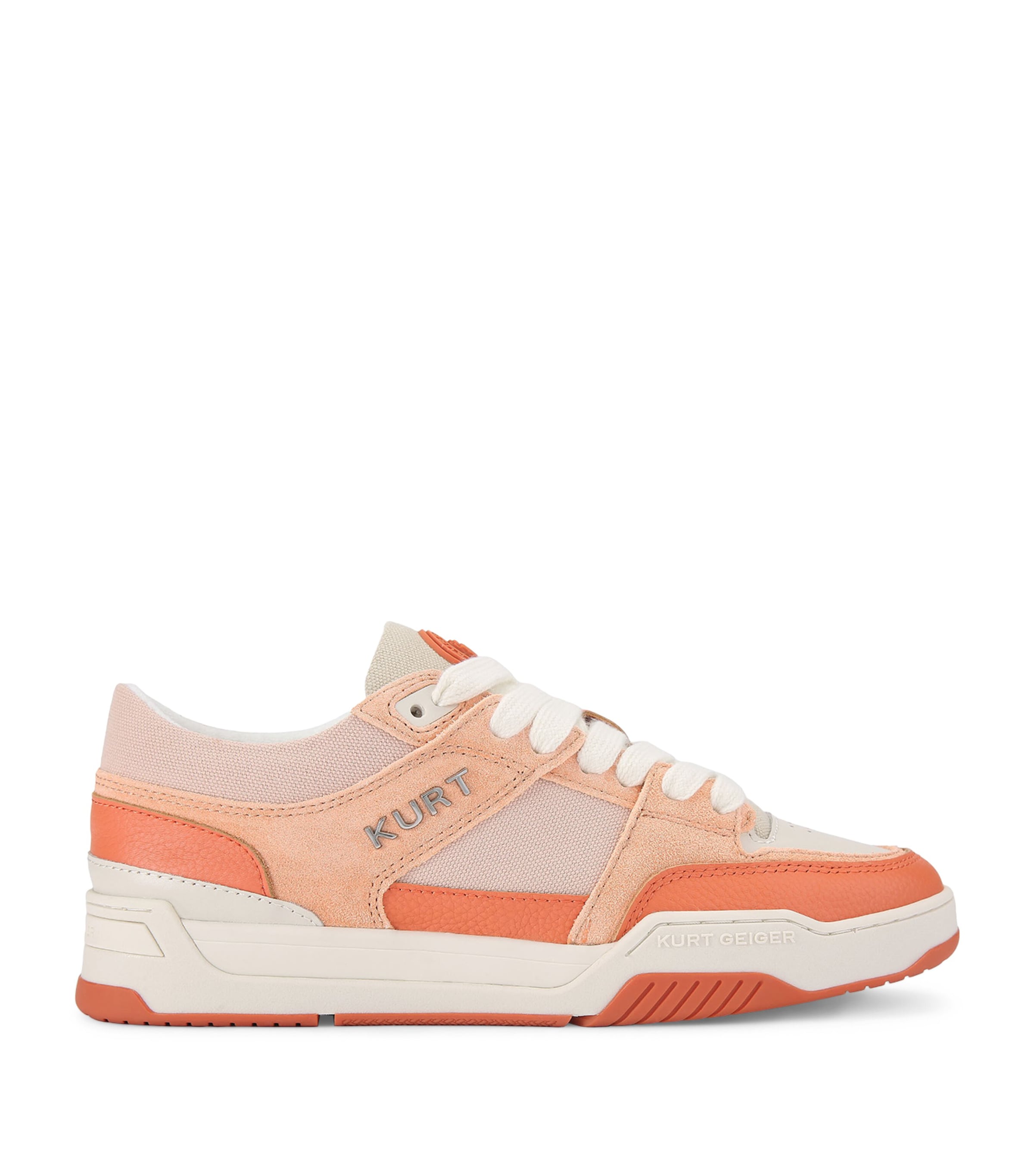 Kurt Geiger London Leather Hatton Sneakers Peach Image 1